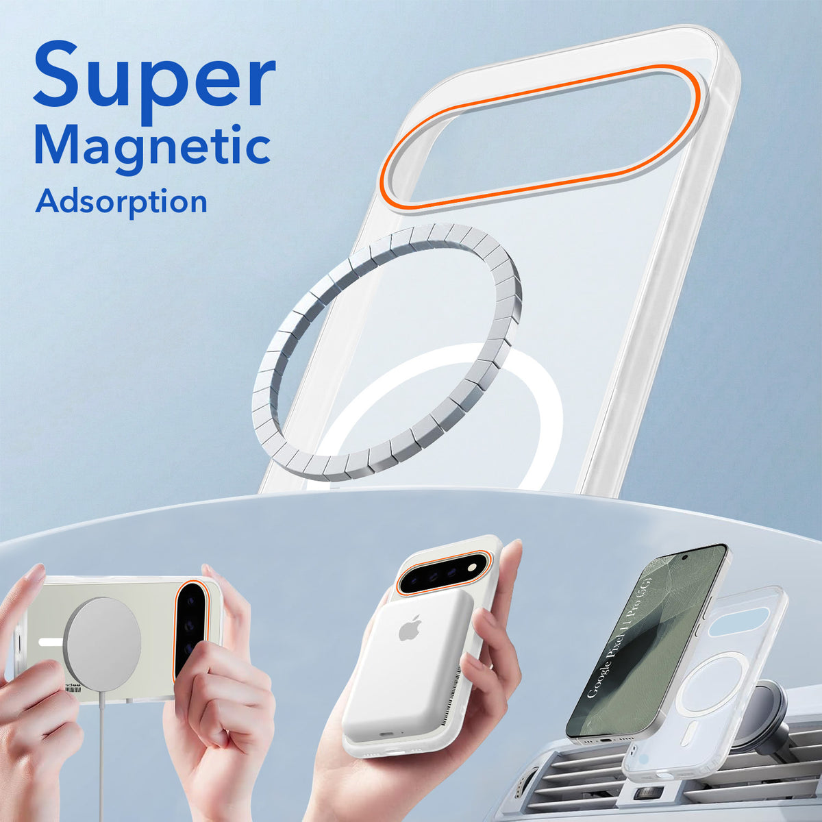 For Google Pixel 11 Pro Back Cover Case (Soft Touch | Camera Bump Protection | MagSafe Compatible | Matte Finish)