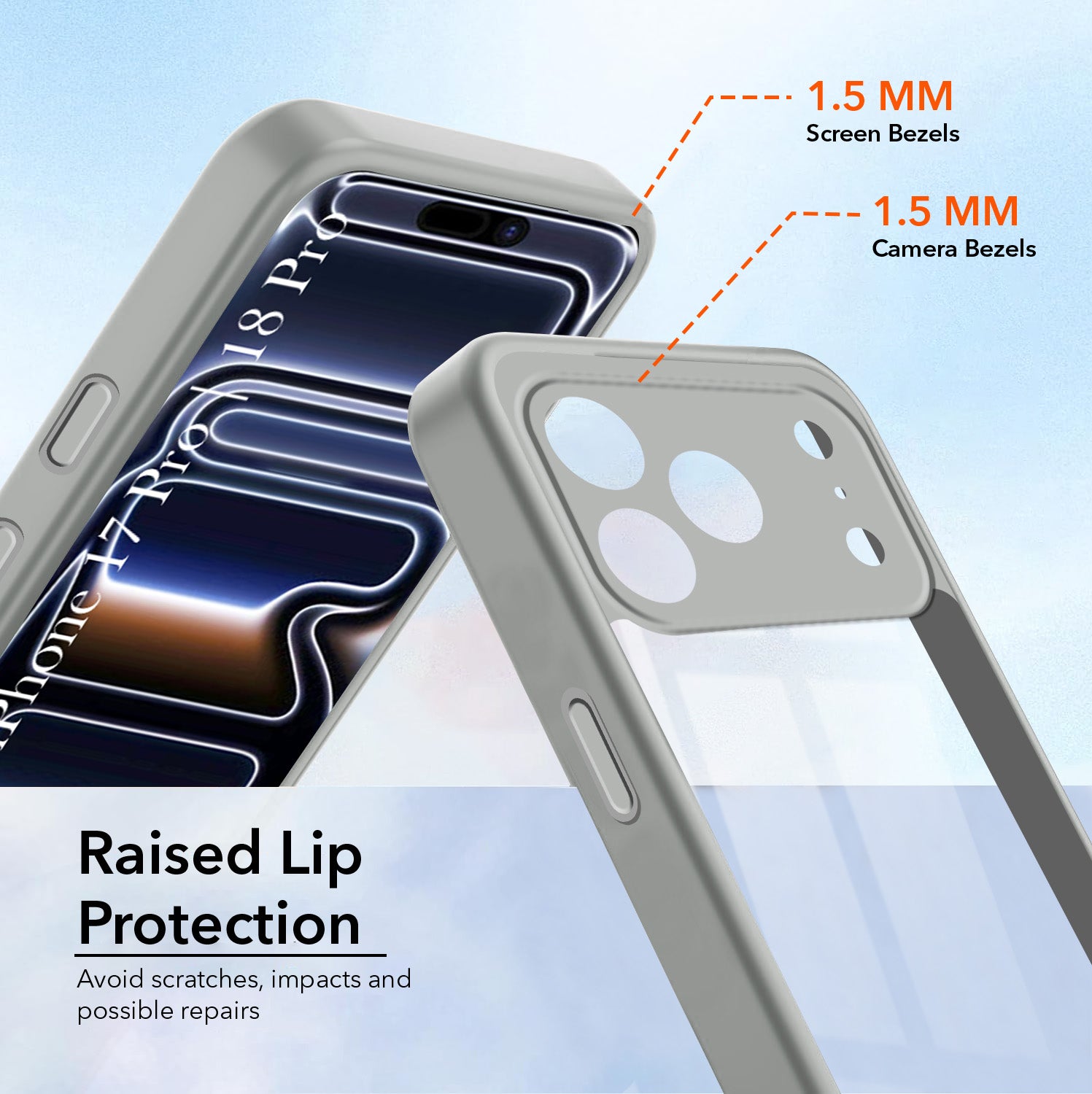For iPhone 17 Pro | iPhone 18 Pro Back Cover Case Ultra-Hybrid (Lifetime Anti Yellow | Anti Scratch | Crystal Clear Shockproof)