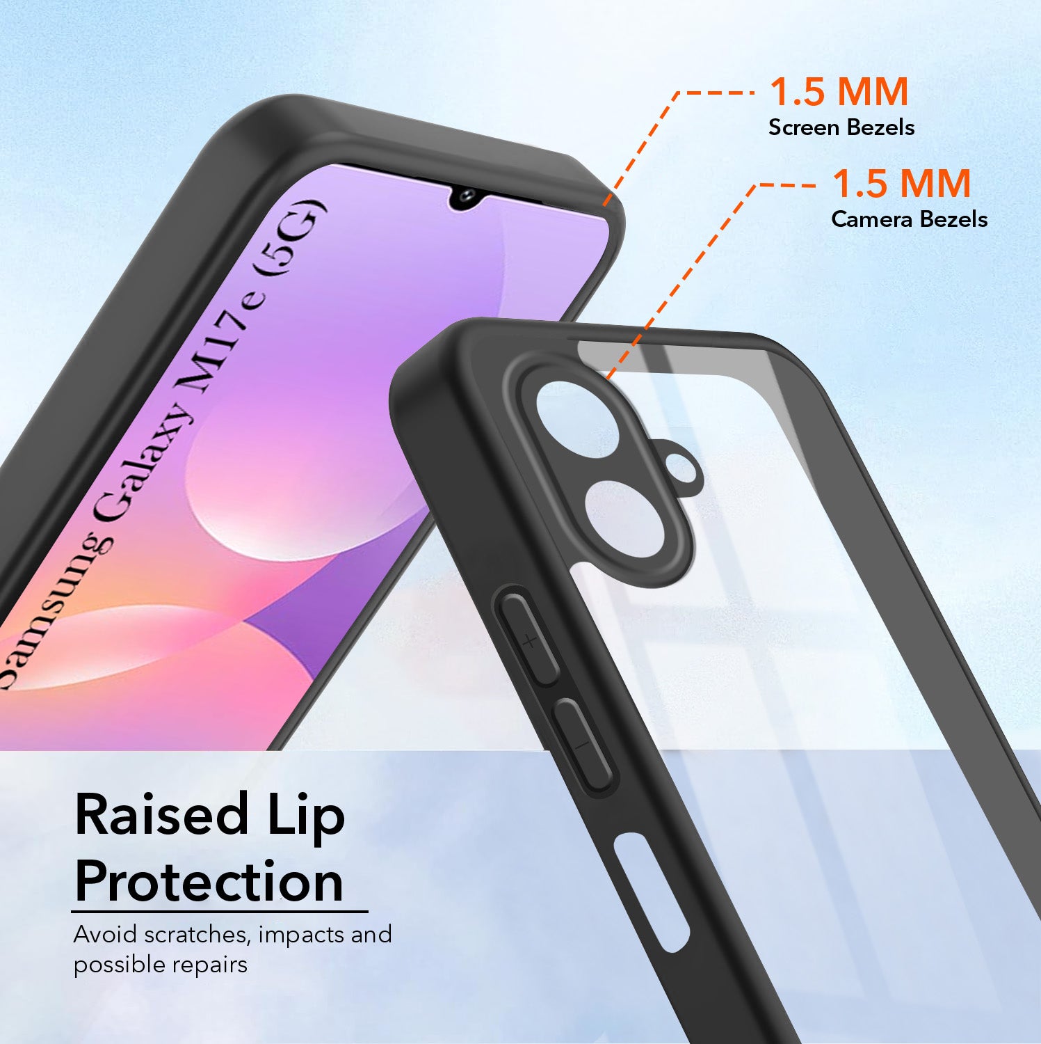 For Samsung Galaxy M17e 5G Back Cover Case Ultra-Hybrid (Lifetime Anti Yellow | Anti Scratch | Crystal Clear Shockproof)