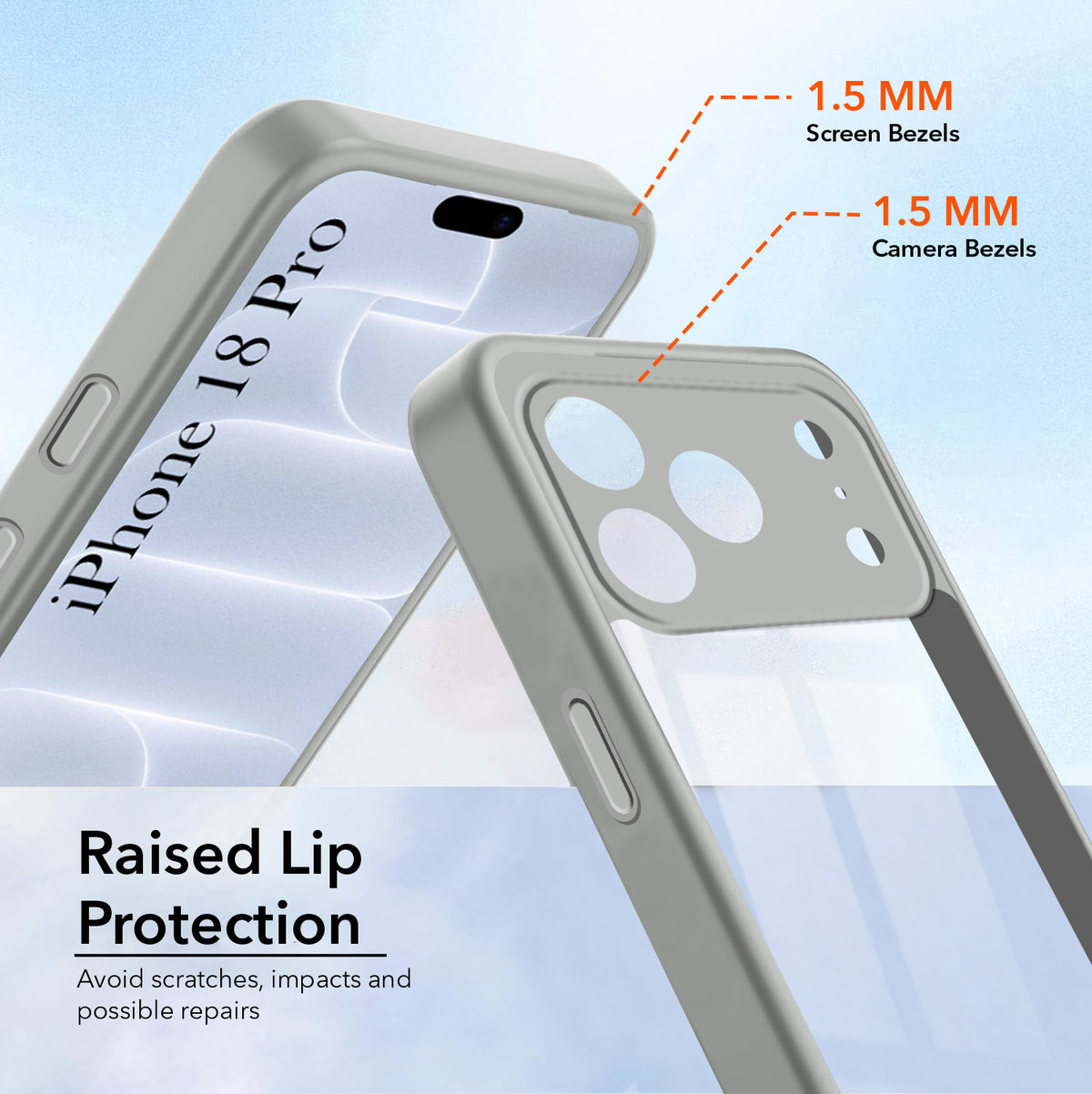 For Apple iPhone 18 Pro Back Cover Case Ultra-Hybrid (Lifetime Anti Yellow | Anti Scratch | Crystal Clear Shockproof)0