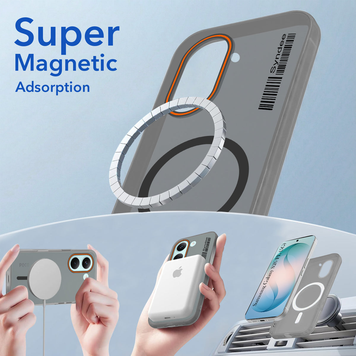 For Poco X8 Pro Back Cover Case (Soft Touch | Camera Bump Protection | MagSafe Compatible | Matte Finish)