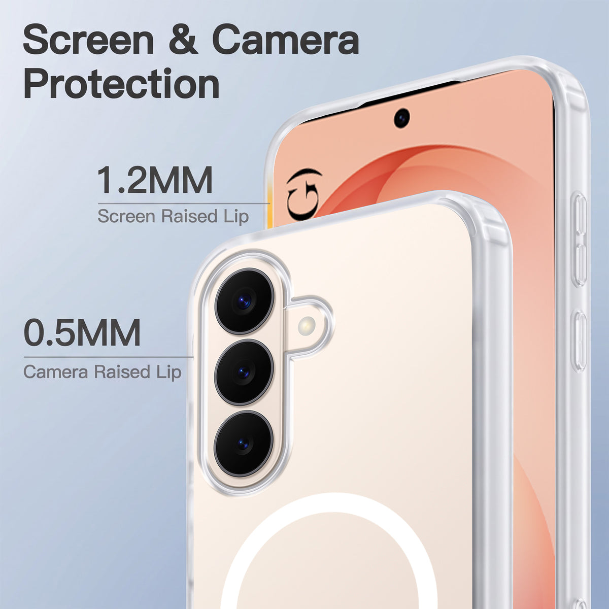 For Samsung Galaxy S26 5G Matte Finish Back Case Cover (MagSafe Compatible | Translucent Soft Touch | Slim and Unbreakable)