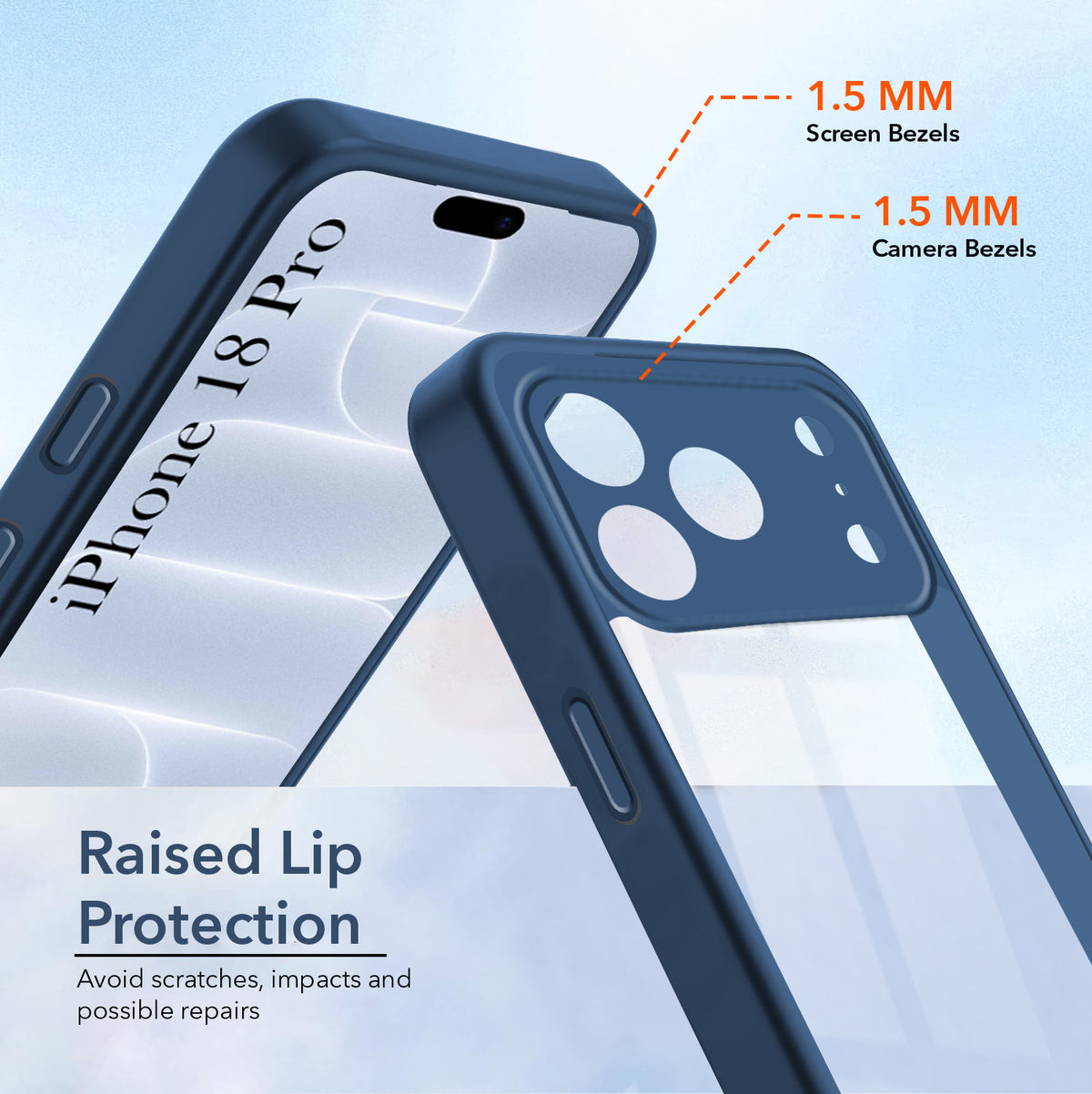 For Apple iPhone 18 Pro Back Cover Case Ultra-Hybrid (Lifetime Anti Yellow | Anti Scratch | Crystal Clear Shockproof)0