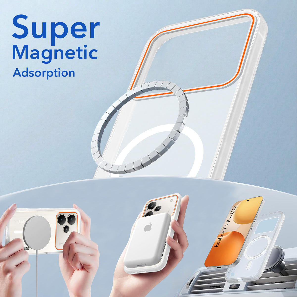 For Realme P4 Pro Back Cover Case (Soft Touch | Camera Bump Protection | MagSafe Compatible | Matte Finish)