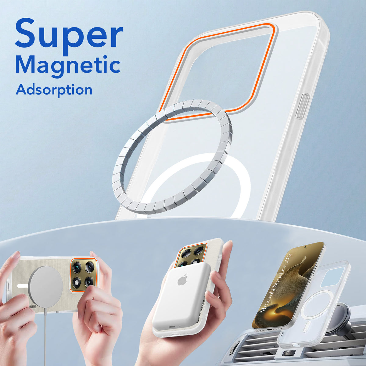 For Motorola Moto Signature 5G Back Cover Case (Soft Touch | Camera Bump Protection | MagSafe Compatible | Matte Finish)