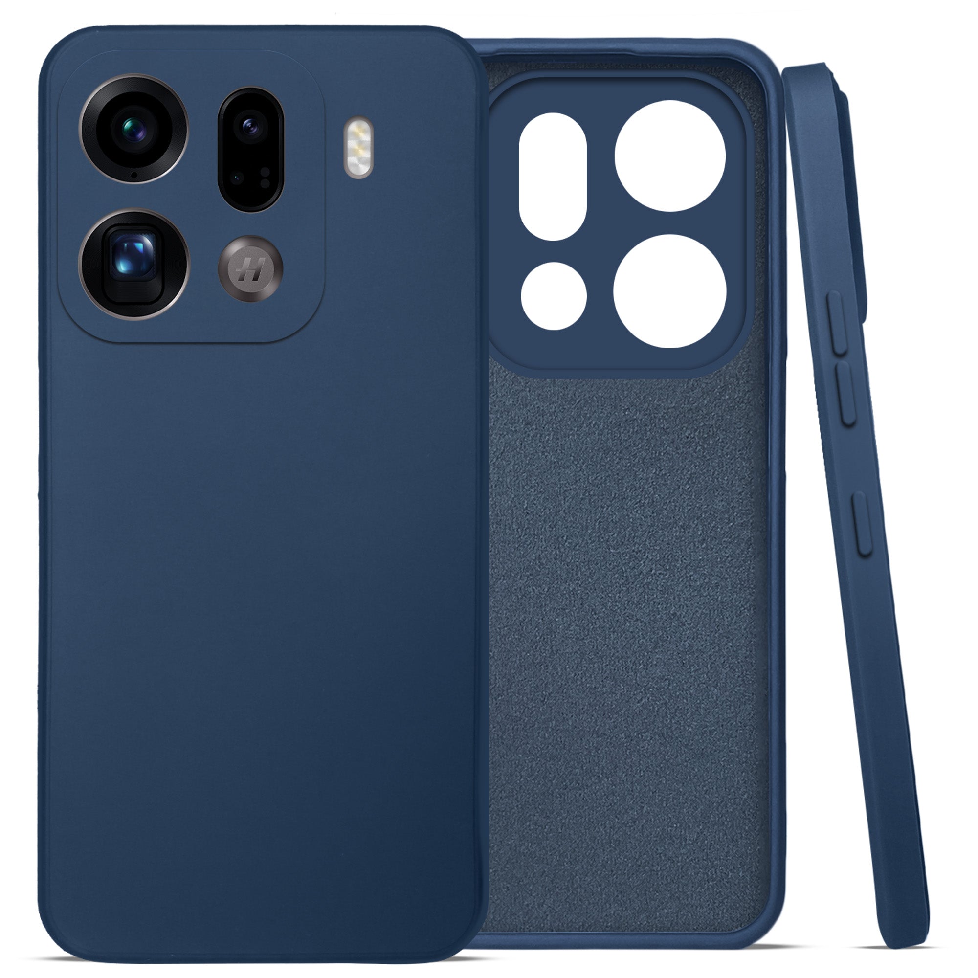 For Oppo Find X9 Pro Back Cover Case (Matte Finish Silicone with Inside Fiber cloth) (Copy)