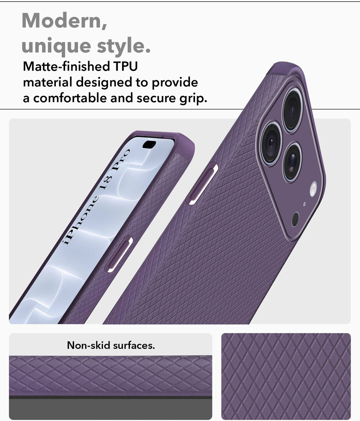 For Apple iPhone 18 Pro Back Cover Case (Liquid Silicone | Side Grip | Camera Protection)