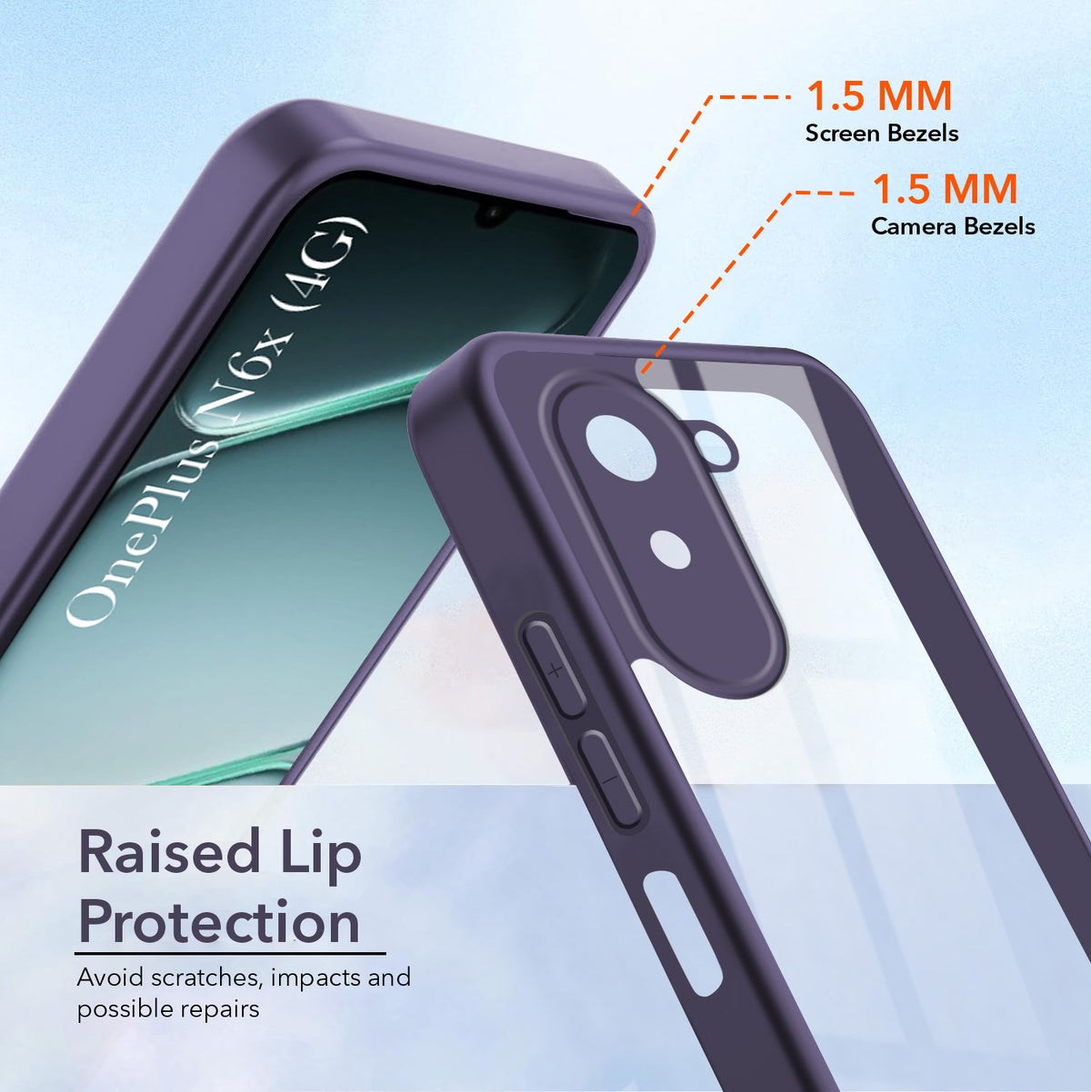 For OnePlus N6X Back Cover Case Ultra-Hybrid (Lifetime Anti Yellow | Anti Scratch | Crystal Clear Shockproof)