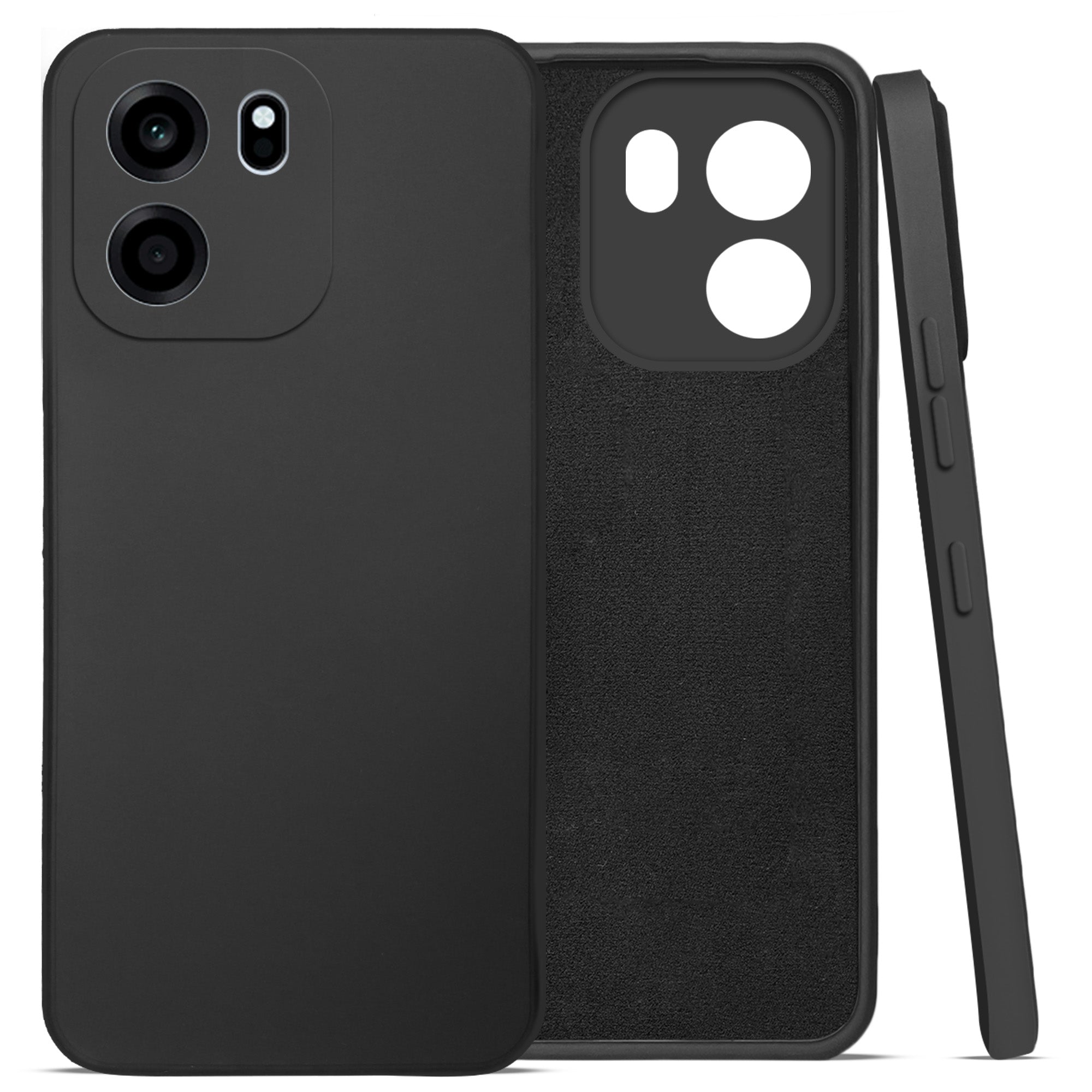For Oneplus Nord CE 6 Back Cover Case (Matte Finish Silicone with Inside Fiber cloth)