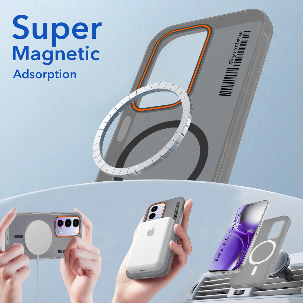 For Realme P4R 5G | Realme Narzo 100X 5G Back Cover Case (Soft Touch | Camera Bump Protection | MagSafe Compatible | Matte Finish)