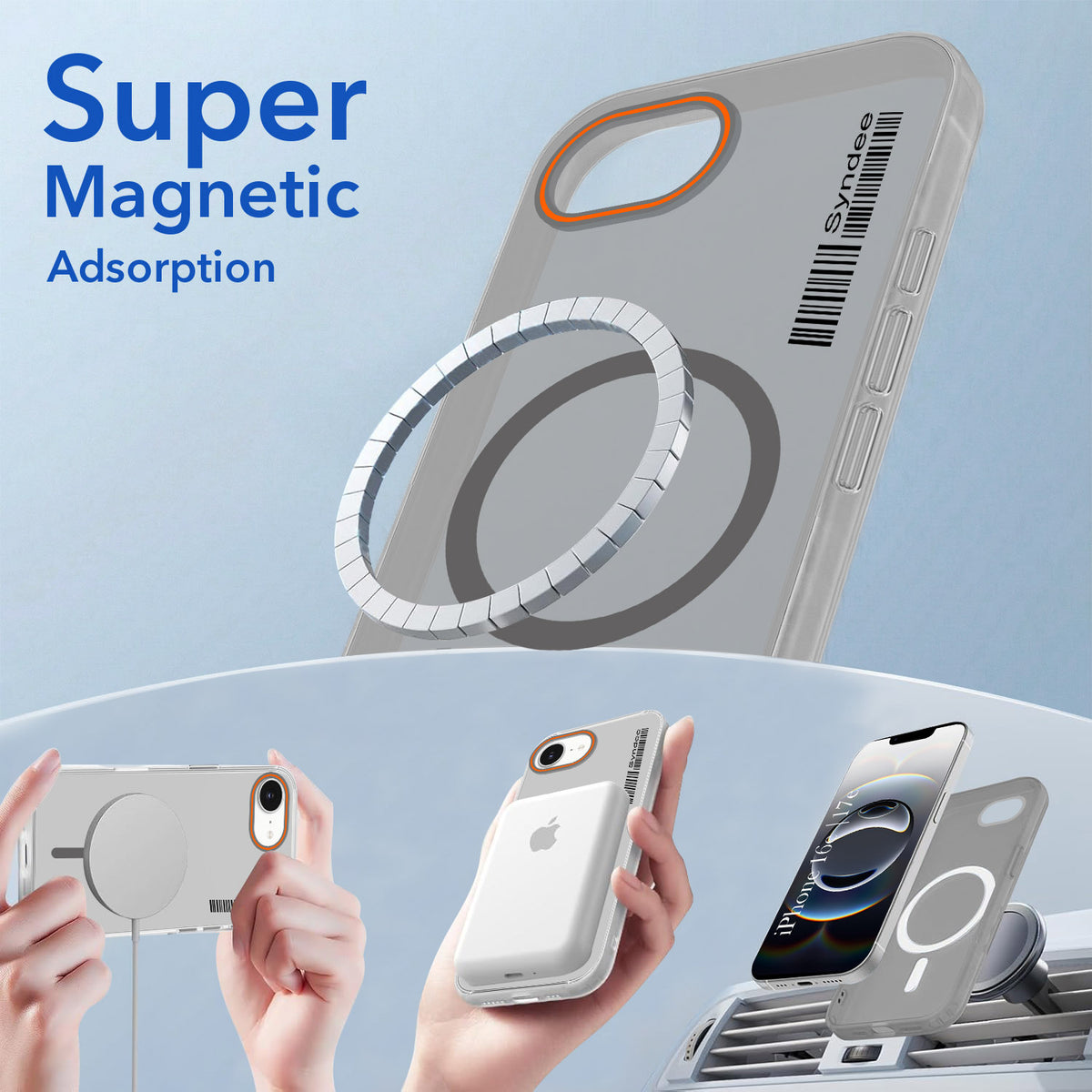 For Apple iPhone 16e | iPhone 17e Back Cover Case (Soft Touch | Camera Bump Protection | MagSafe Compatible | Matte Finish)