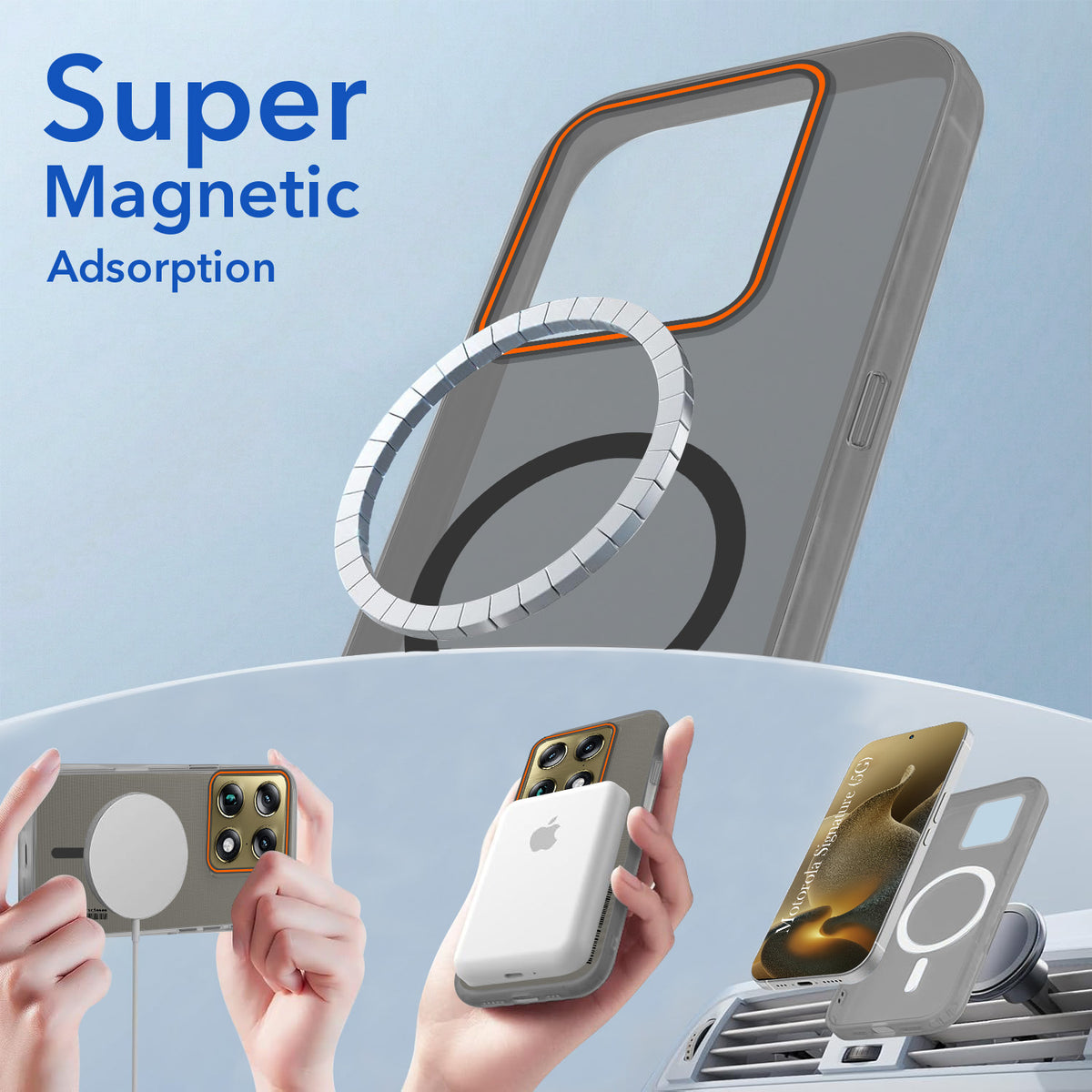 For Motorola Moto Signature 5G Back Cover Case (Soft Touch | Camera Bump Protection | MagSafe Compatible | Matte Finish)