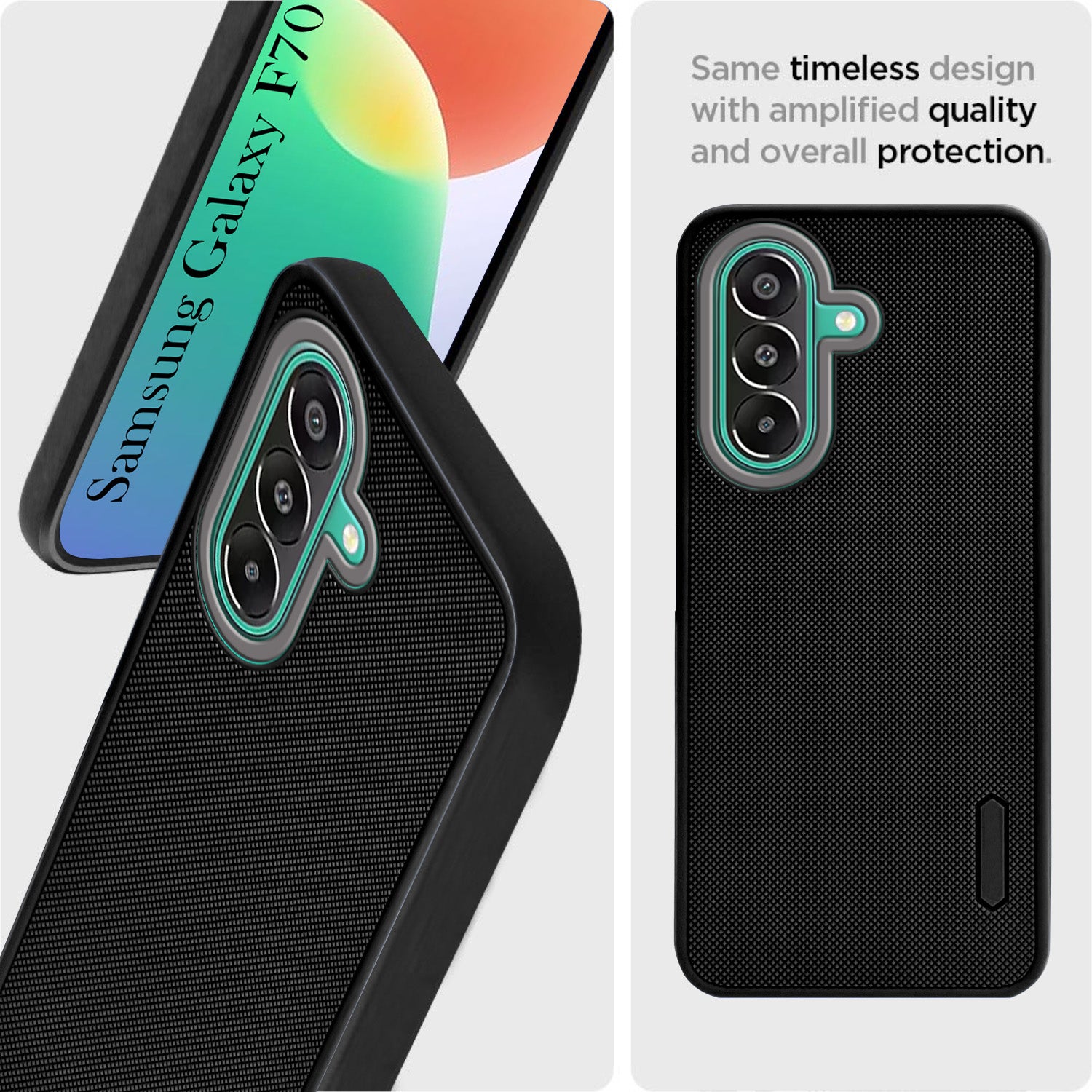 For Samsung Galaxy F70 Pro 5G Back Cover Case Rubberised (Textured Grip Design| Micro-Fiber Cloth Inside | Slim and Light Weight | Soft Touch and Feel)