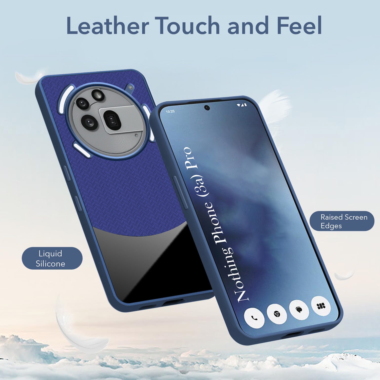 For Nothing Phone 3A Pro 5G Silicone Finish Back Cover Case (Premium Minimalist Professional Feel | Camera Protection Bump)