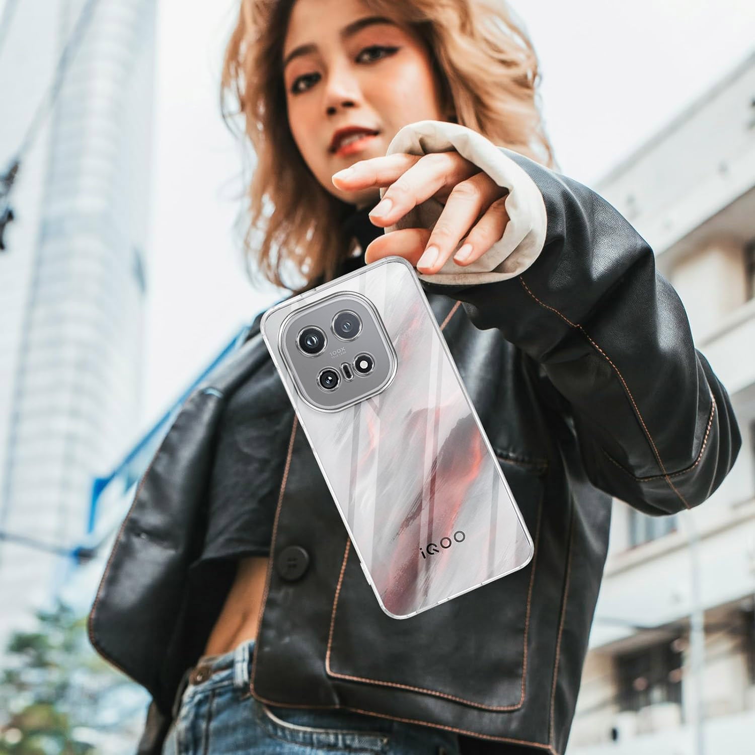 For Vivo iQOO 15 5G Back Cover Case Silicone (Clear Shockproof Case with Camera Protection | Soft and Flexible | Transparent)