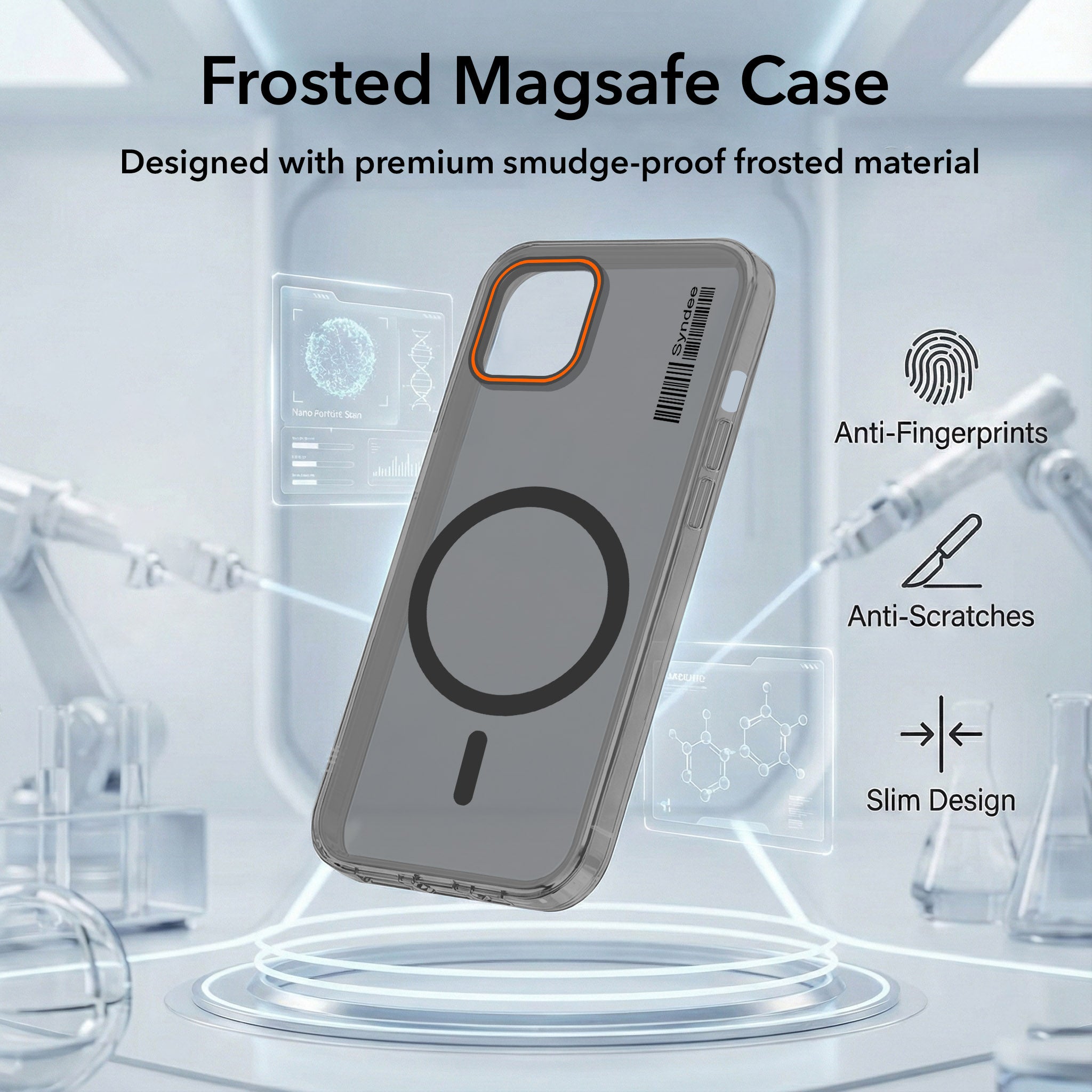 For Apple iPhone 12 Back Cover Case (Soft Touch | Camera Bump Protection | MagSafe Compatible | Matte Finish)