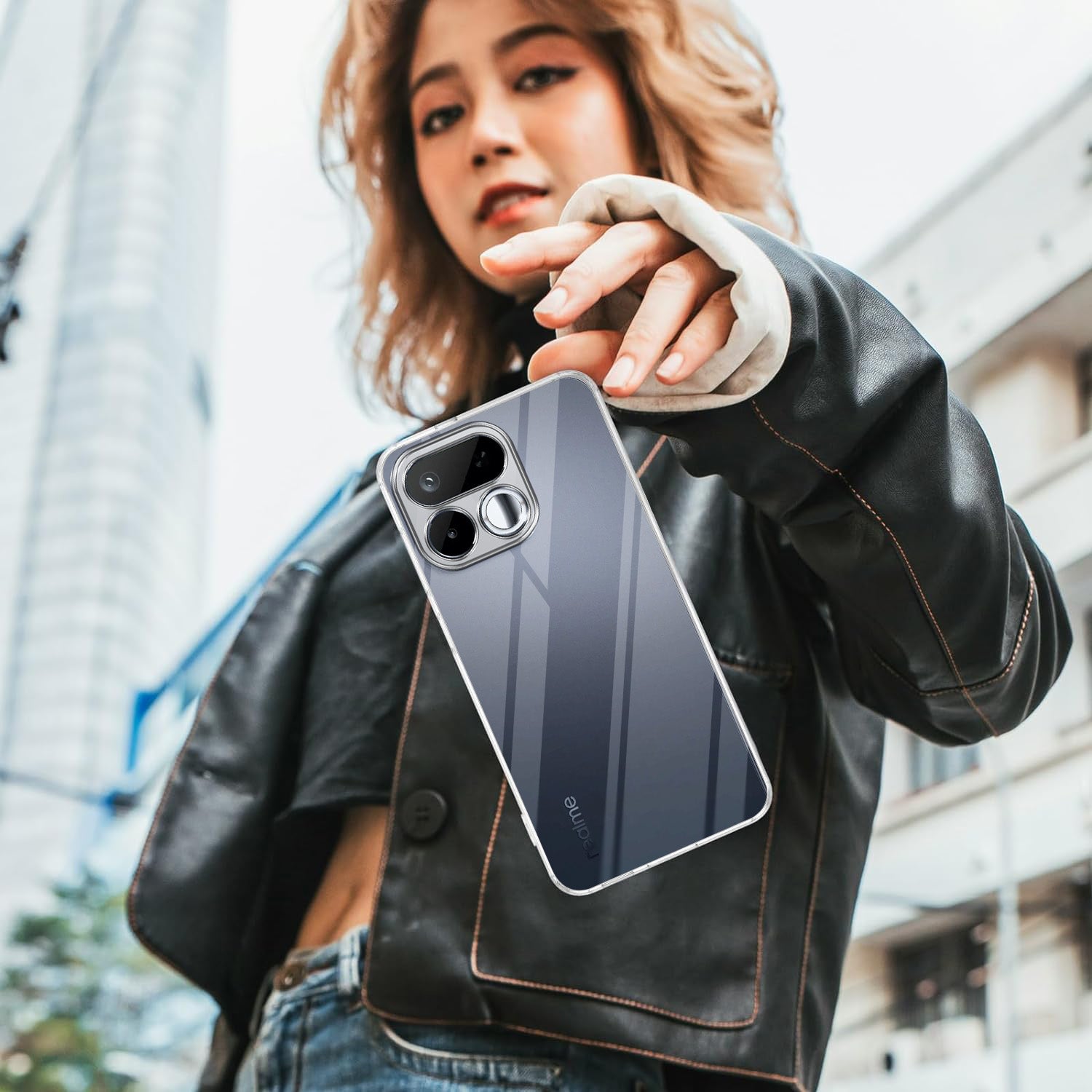 For Realme 16T 5G Back Cover Case Silicone (Clear Shockproof Case with Camera Protection | Soft and Flexible | Transparent)