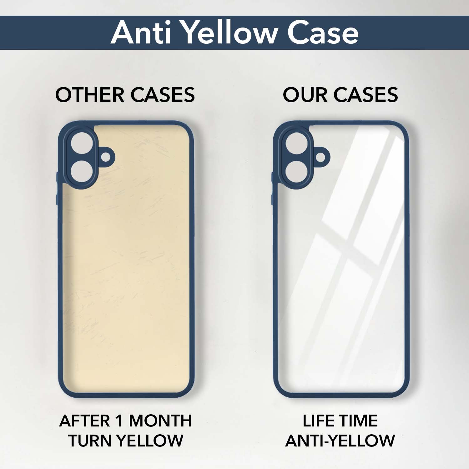 For Samsung Galaxy A07 4G Back Cover Case Ultra-Hybrid (Lifetime Anti Yellow | Anti Scratch | Crystal Clear Shockproof)
