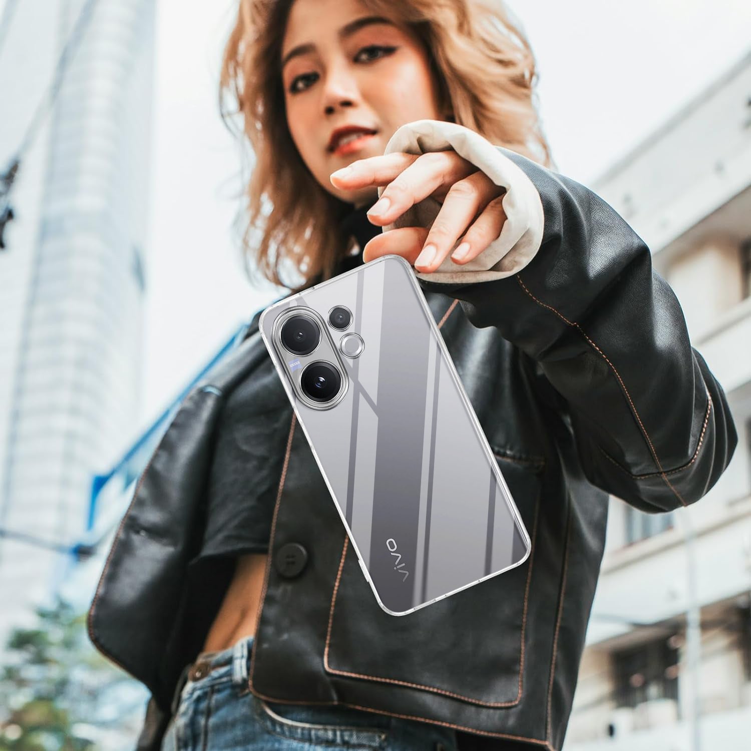 For Vivo V60 | Vivo T4 Pro Back Cover Case Silicone (Clear Shockproof Case with Camera Protection | Soft and Flexible | Transparent)