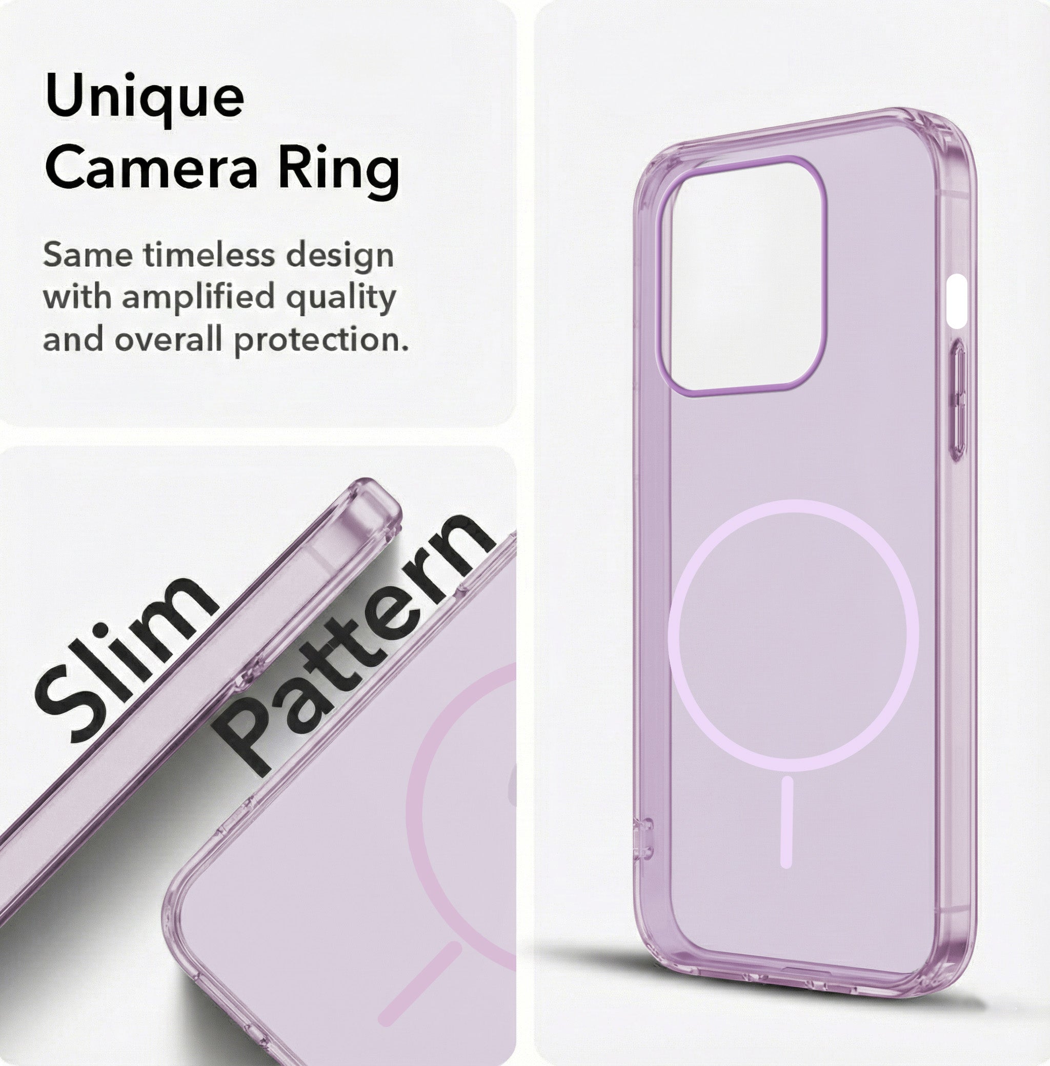 For Apple iPhone 15 Pro Back Cover Case Silicone (Slim Paper Thin | Camera Protection Bump | Minimalist Professional | Soft Flexible)