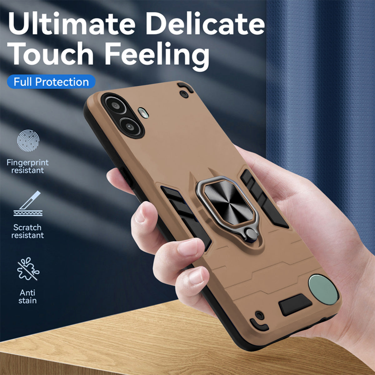 For Nothing CMF Phone 1 Back Cover Case (Shockproof Polycarbonate Dual Layer Hybrid Armor)