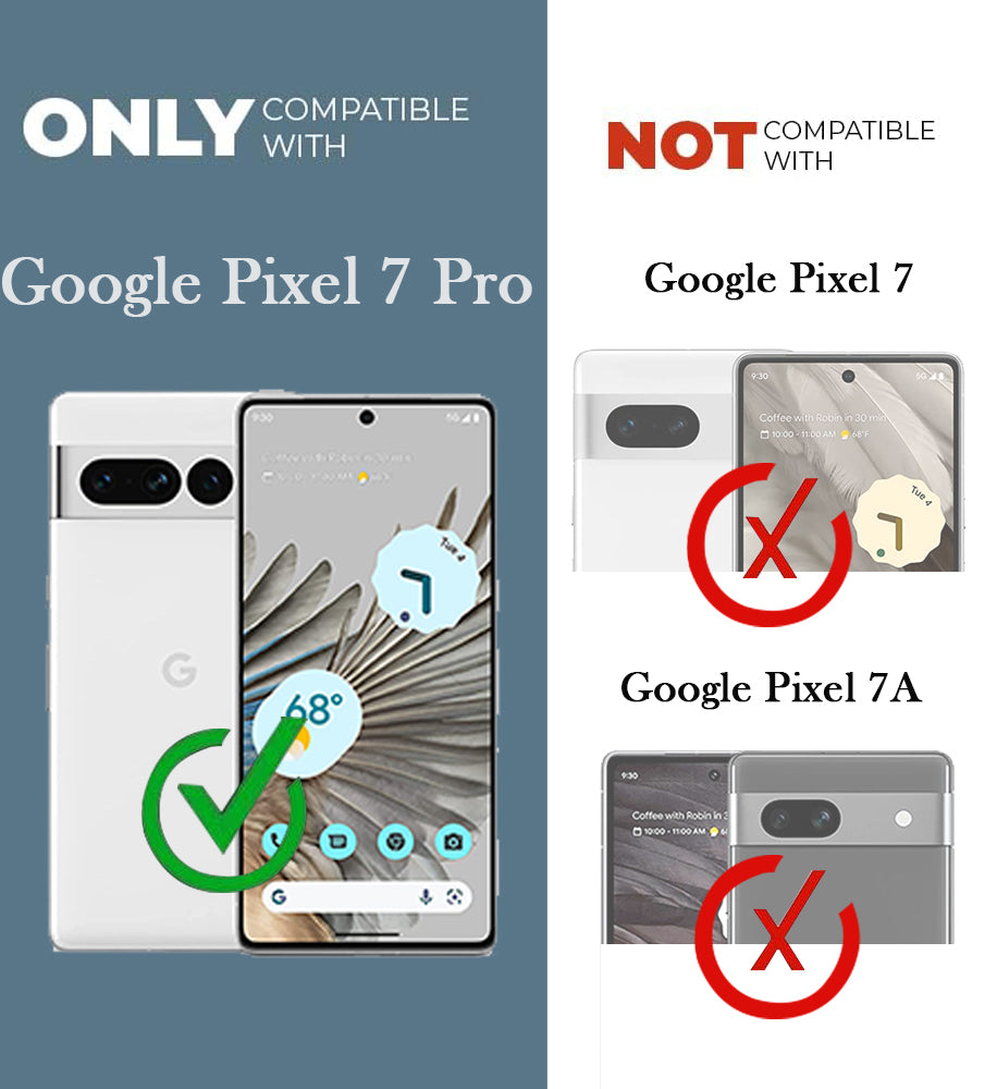 For Google Pixel 7 Pro Back Cover Shockproof Crystal-Clear (MagSafe Wireless Support | Drop & Camera Protection | Hard Polycarbonate)