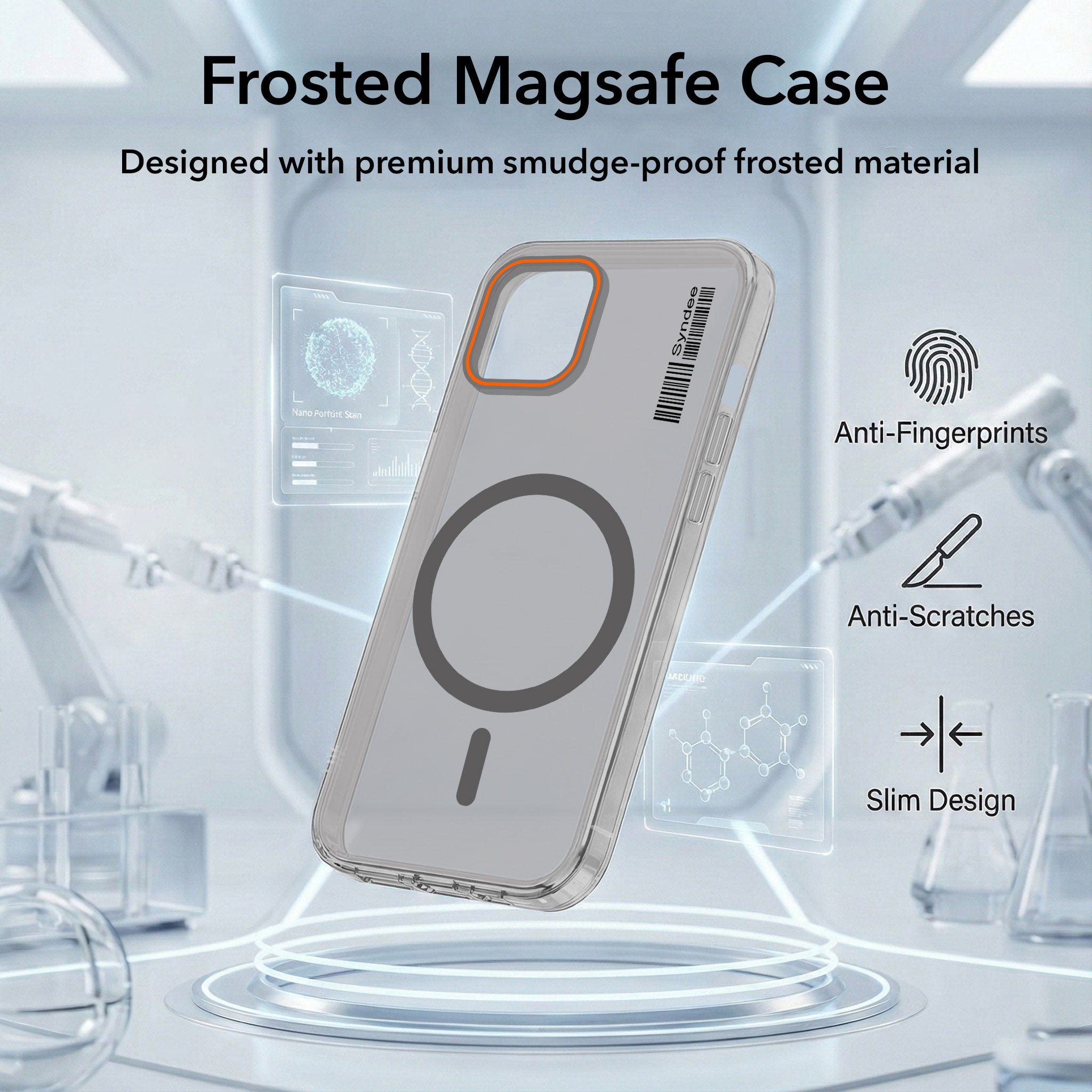 For Apple iPhone 12 Back Cover Case (Soft Touch | Camera Bump Protection | MagSafe Compatible | Matte Finish)