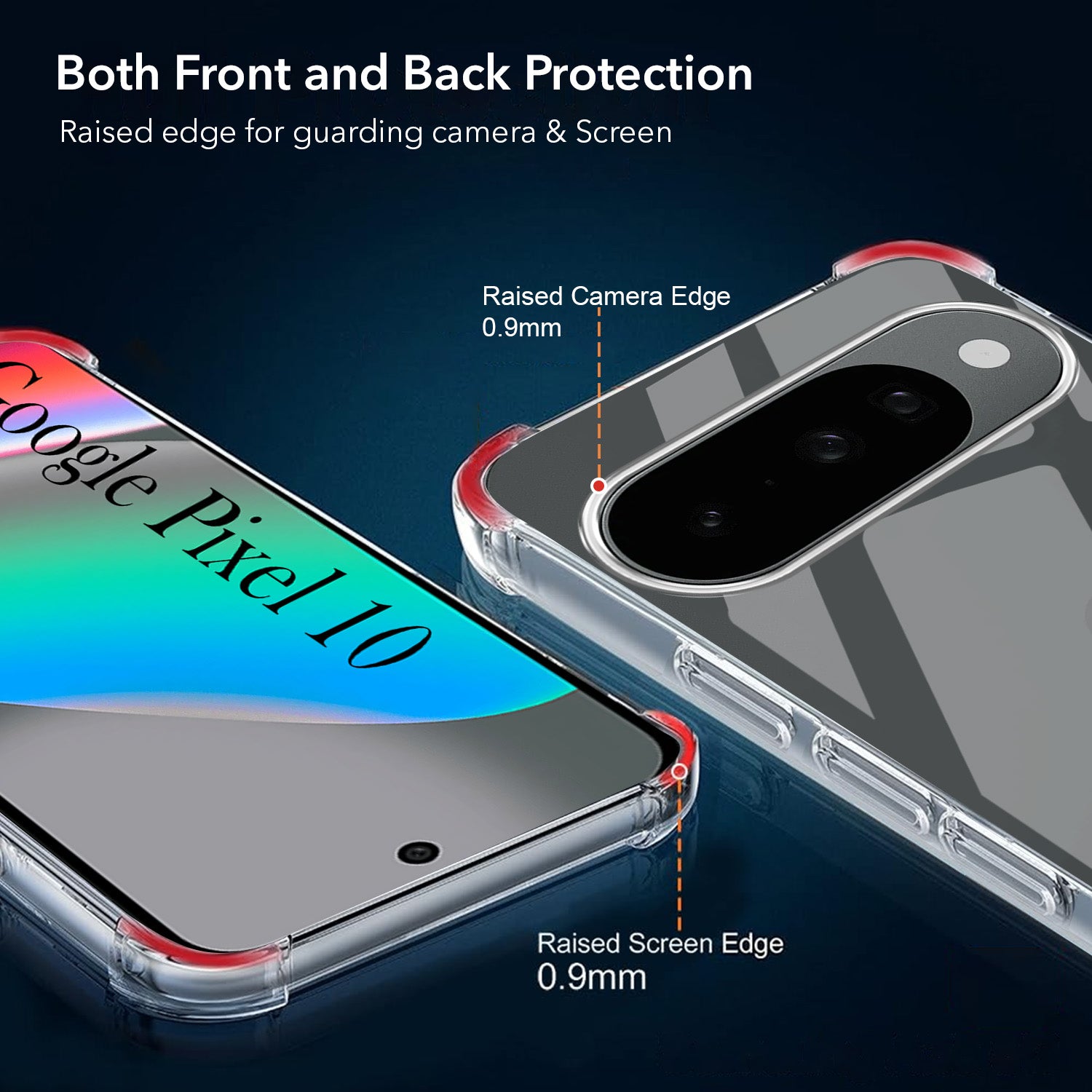 For Google Pixel 10 Back Cover Shockproof Crystal-Clear (Drop & Camera Protection | Hard Polycarbonate)