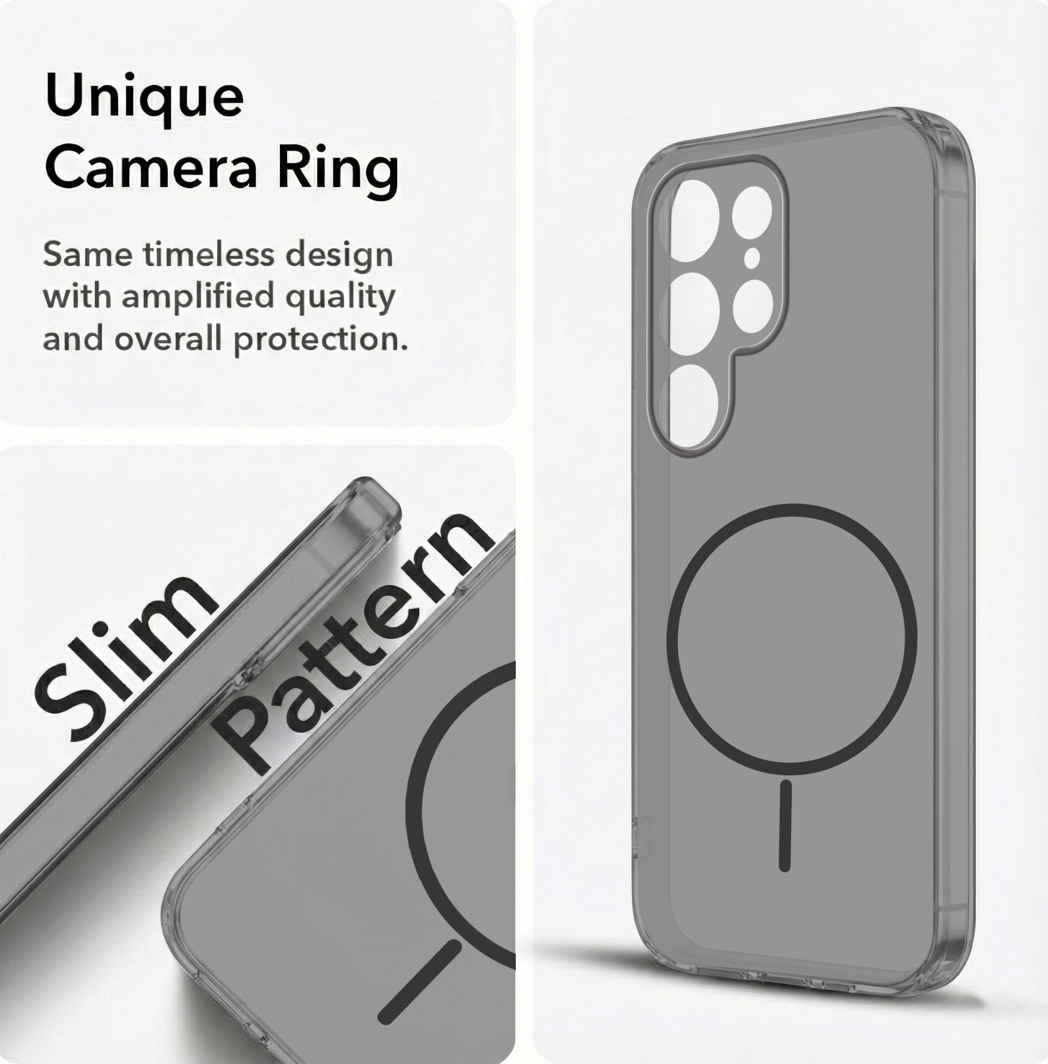 For Samsung Galaxy S25 Ultra Back Cover Case Silicone (Slim Paper Thin | Camera Protection Bump | Minimalist Professional | Soft Flexible)