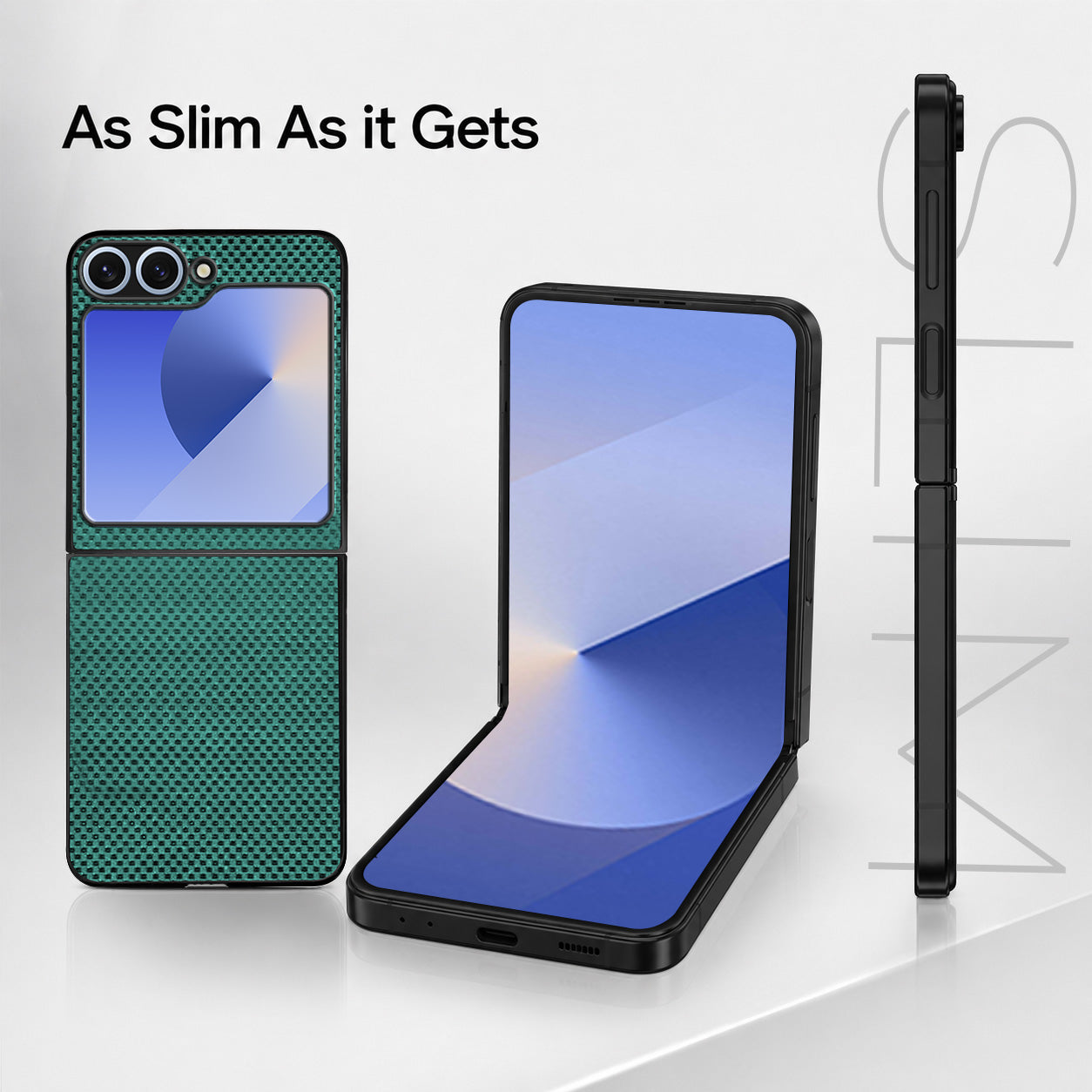 For Samsung Galaxy Z Flip 6 5G | Samsung Galaxy Z Flip 7 FE Back Flip Case Cover (Craft Printed Design | Hybrid Texture | Inside Microfiber Cloth)