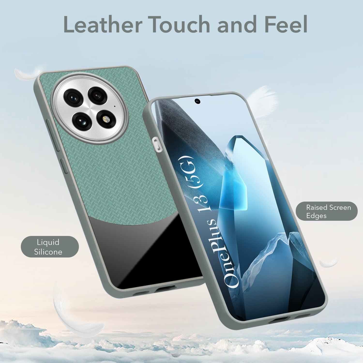 For OnePlus 13 Silicone Finish Back Cover Case (Premium Minimalist Professional Feel | Camera Protection Bump)