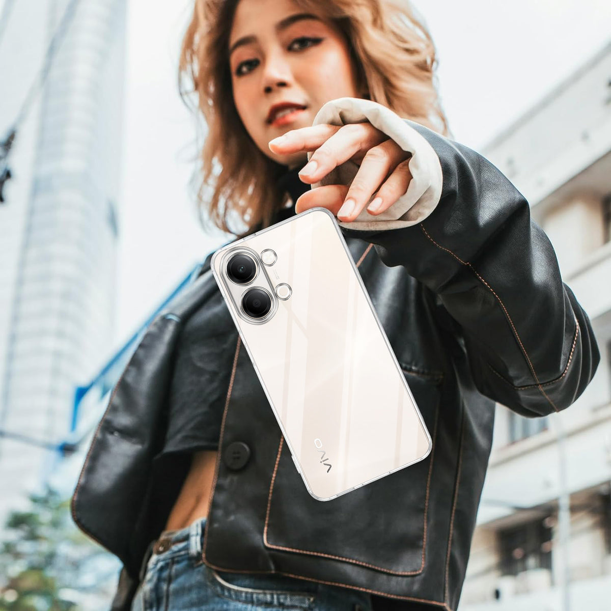 For Vivo Y05 (4G) | Vivo T5 Lite (5G) Back Cover Case Silicone (Clear Shockproof Case with Camera Protection | Soft and Flexible | Transparent)
