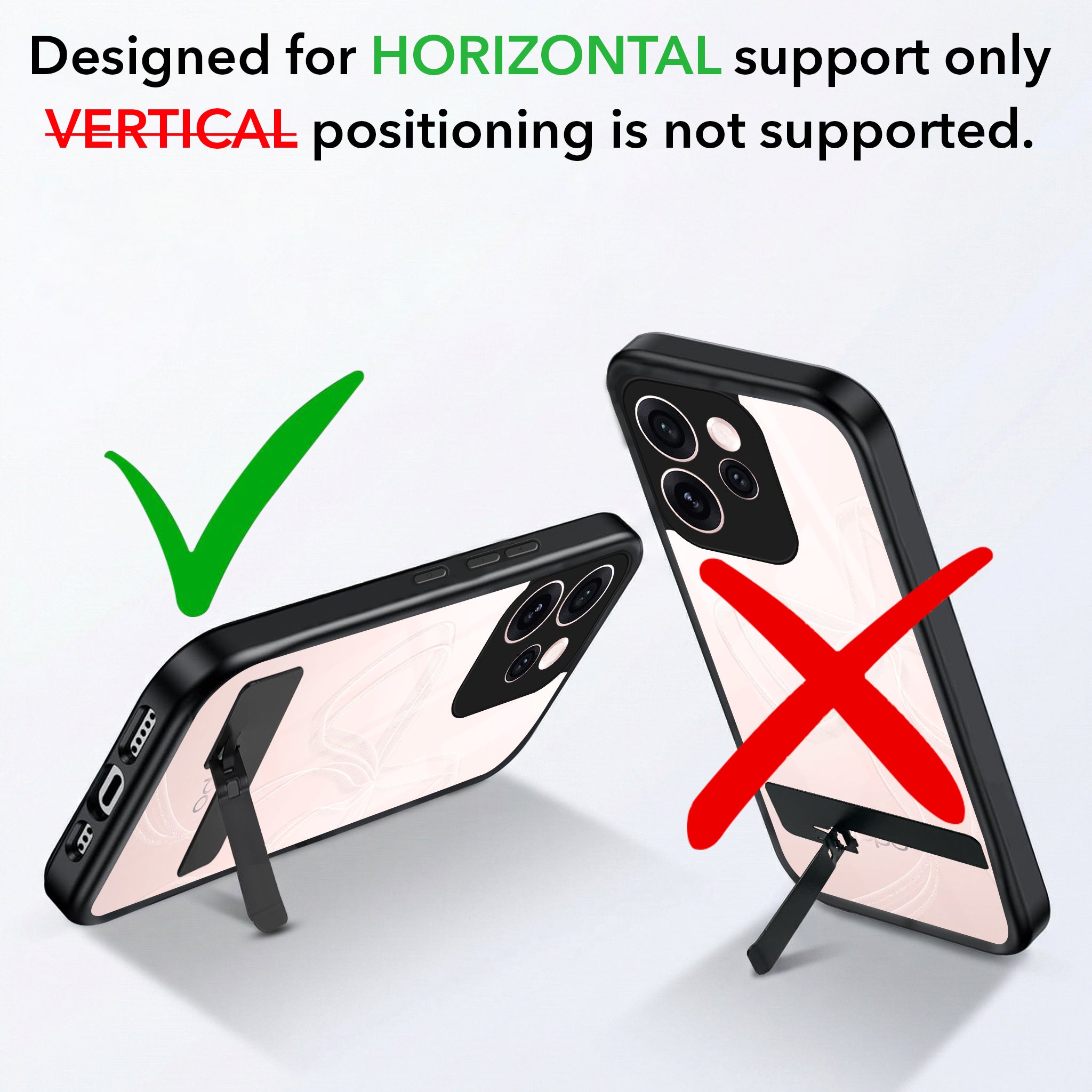 For Oppo Reno15 Pro Mini 5G | Oppo Reno 15 Pro Mini 5G Back Cover Case (Built-in Stand | Lifetime Anti Yellow | Kickstand Shockproof | Camera Protection | MagSafe Compatible)