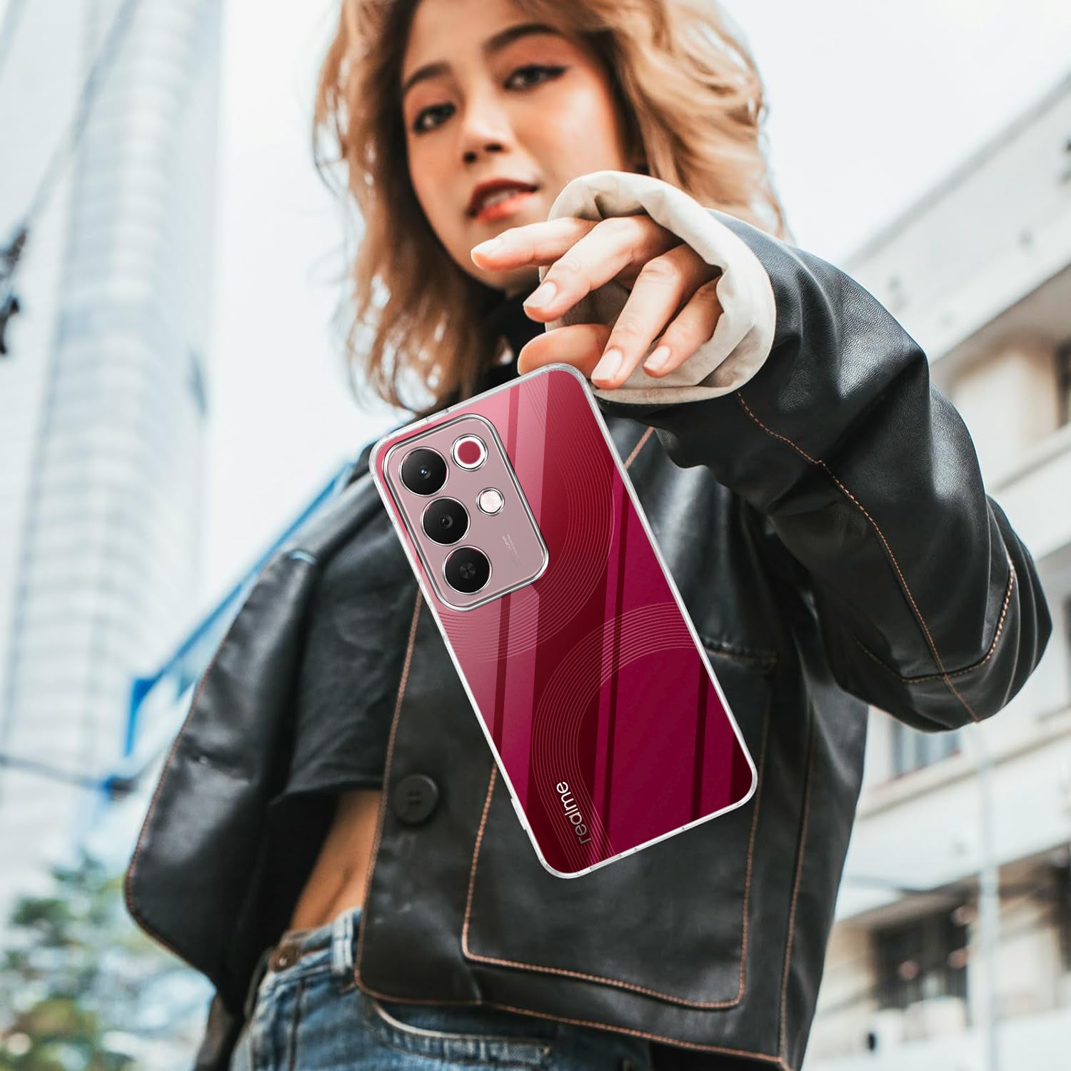 For Realme 15X Back Cover Case Silicone (Clear Shockproof Case with Camera Protection | Soft and Flexible | Transparent)