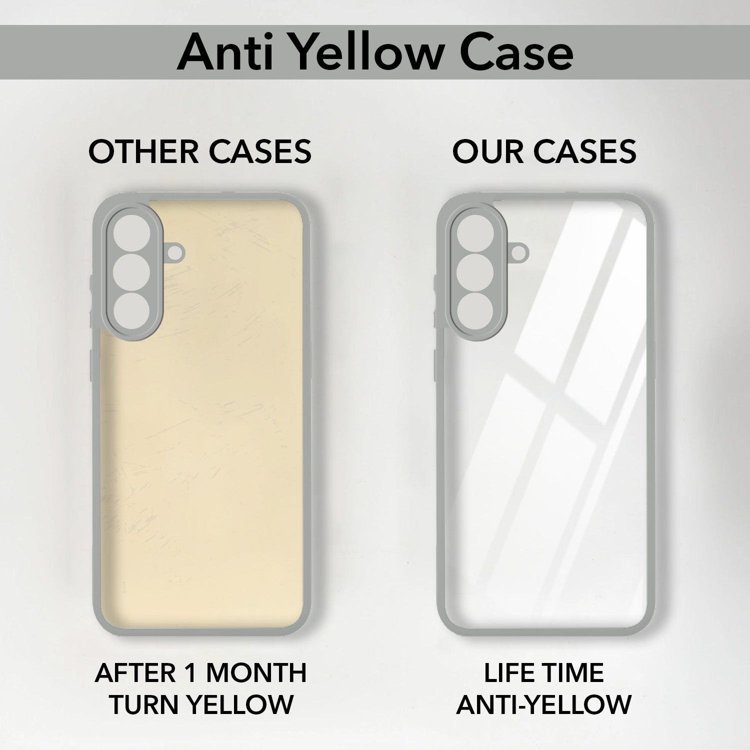 For Samsung Galaxy A57 5G Back Cover Case Ultra-Hybrid (Lifetime Anti Yellow | Anti Scratch | Crystal Clear Shockproof)