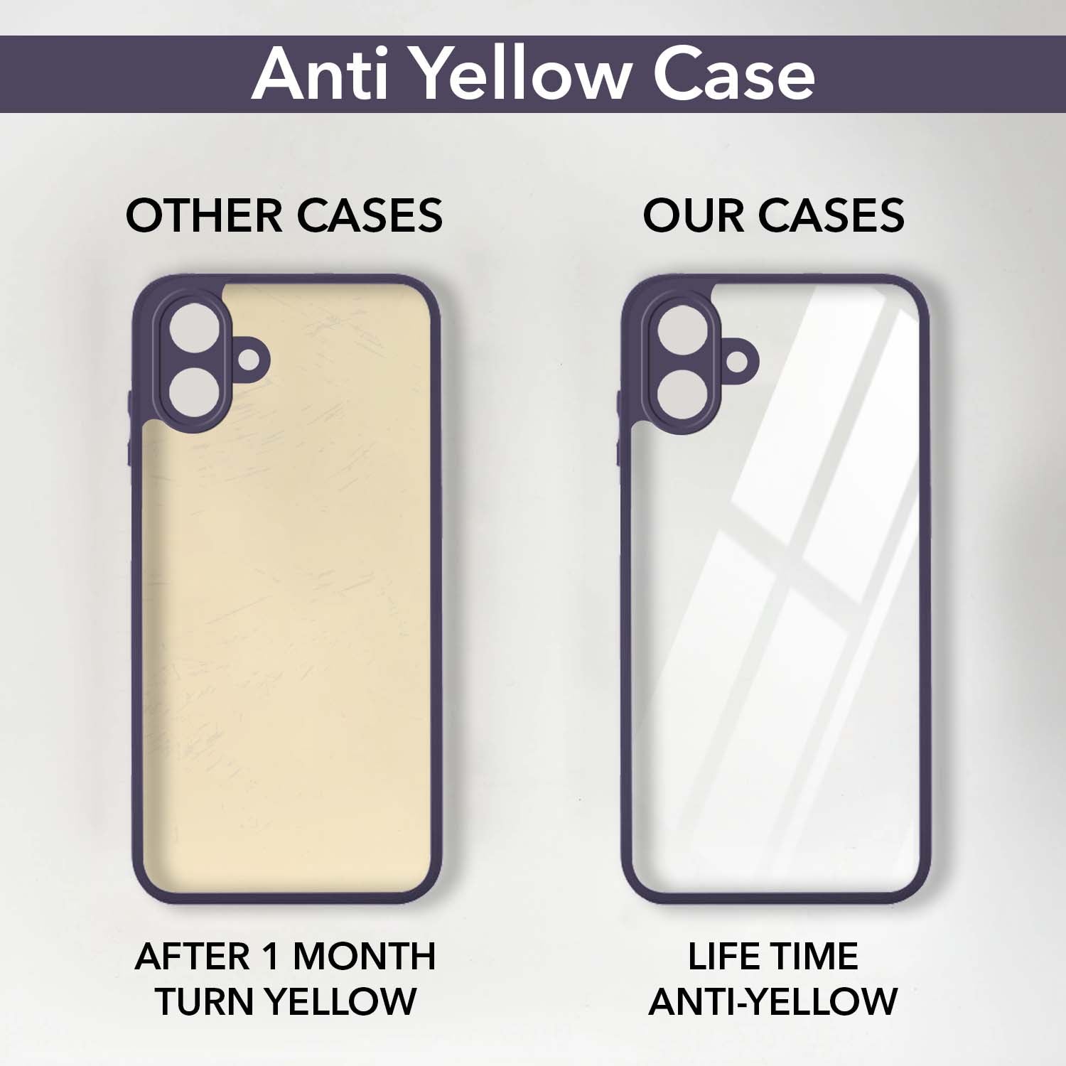 For Samsung Galaxy A07 4G Back Cover Case Ultra-Hybrid (Lifetime Anti Yellow | Anti Scratch | Crystal Clear Shockproof)