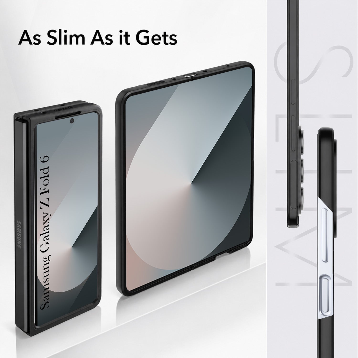 For Samsung Galaxy Z Fold 6 5G Back Flip Case Cover (Craft Printed Design | Hybrid Texture | Inside Microfiber Cloth)