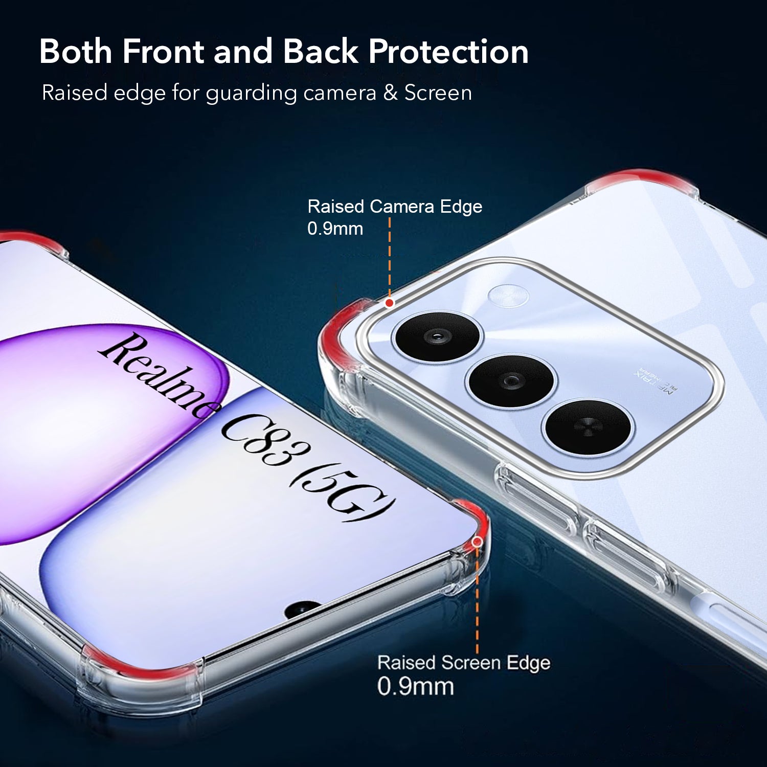 For Realme C83 5G Back Cover Shockproof Crystal-Clear (Drop & Camera Protection | Hard Polycarbonate)