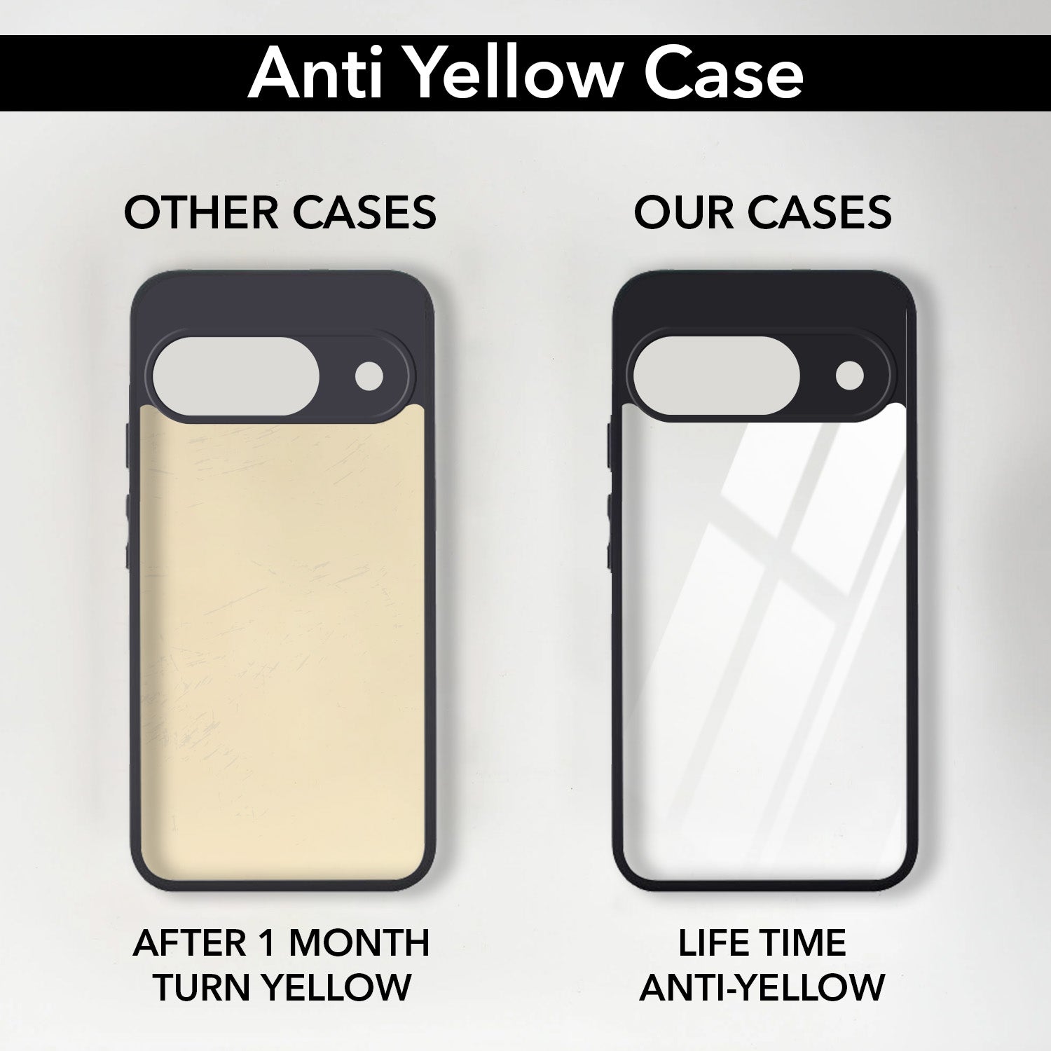 For Google Pixel 9 Back Cover Case Ultra-Hybrid (Lifetime Anti Yellow | Anti Scratch | Crystal Clear Shockproof)