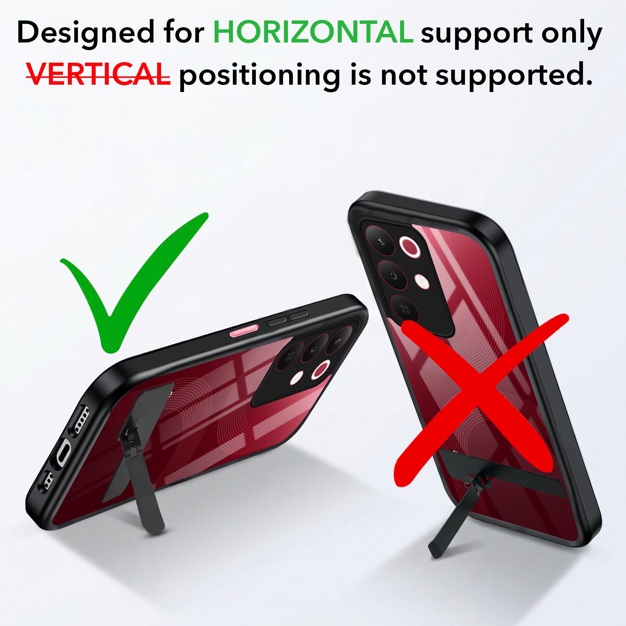 For Realme 15X Back Cover Case (Built-in Stand | Lifetime Anti Yellow | Kickstand Shockproof | Camera Protection | MagSafe Compatible)