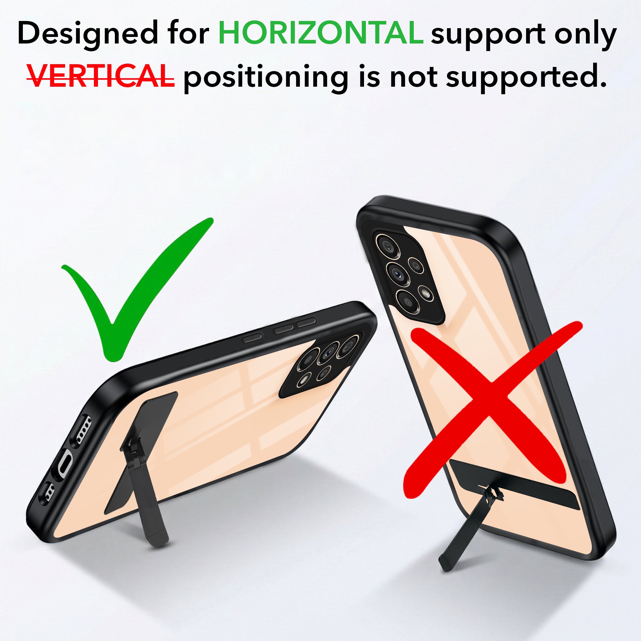 For Samsung Galaxy A33 5G Back Cover Case (Built-in Stand | Lifetime Anti Yellow | Kickstand Shockproof | Camera Protection | MagSafe Compatible)
