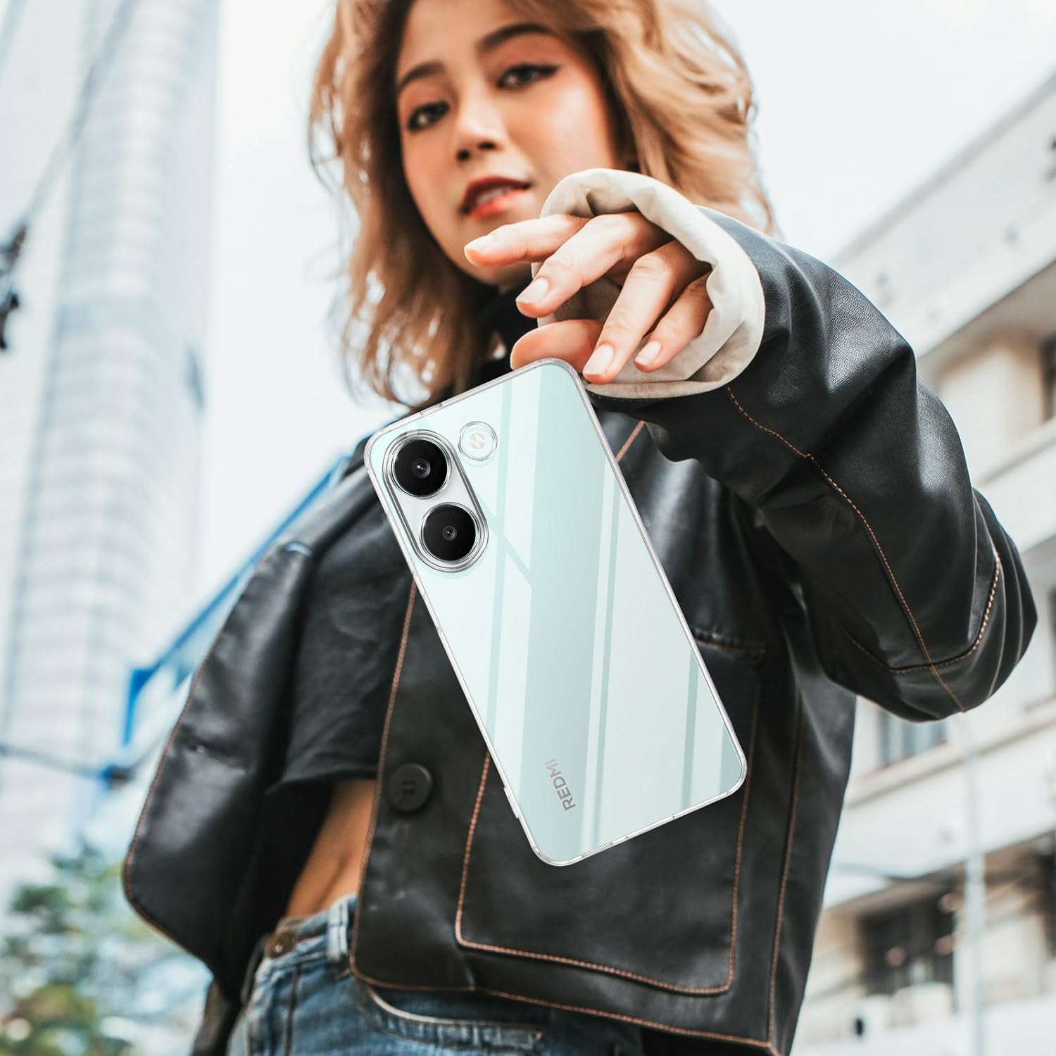 For Redmi Turbo 5 Back Cover Case Silicone (Clear Shockproof Case with Camera Protection | Soft and Flexible | Transparent)