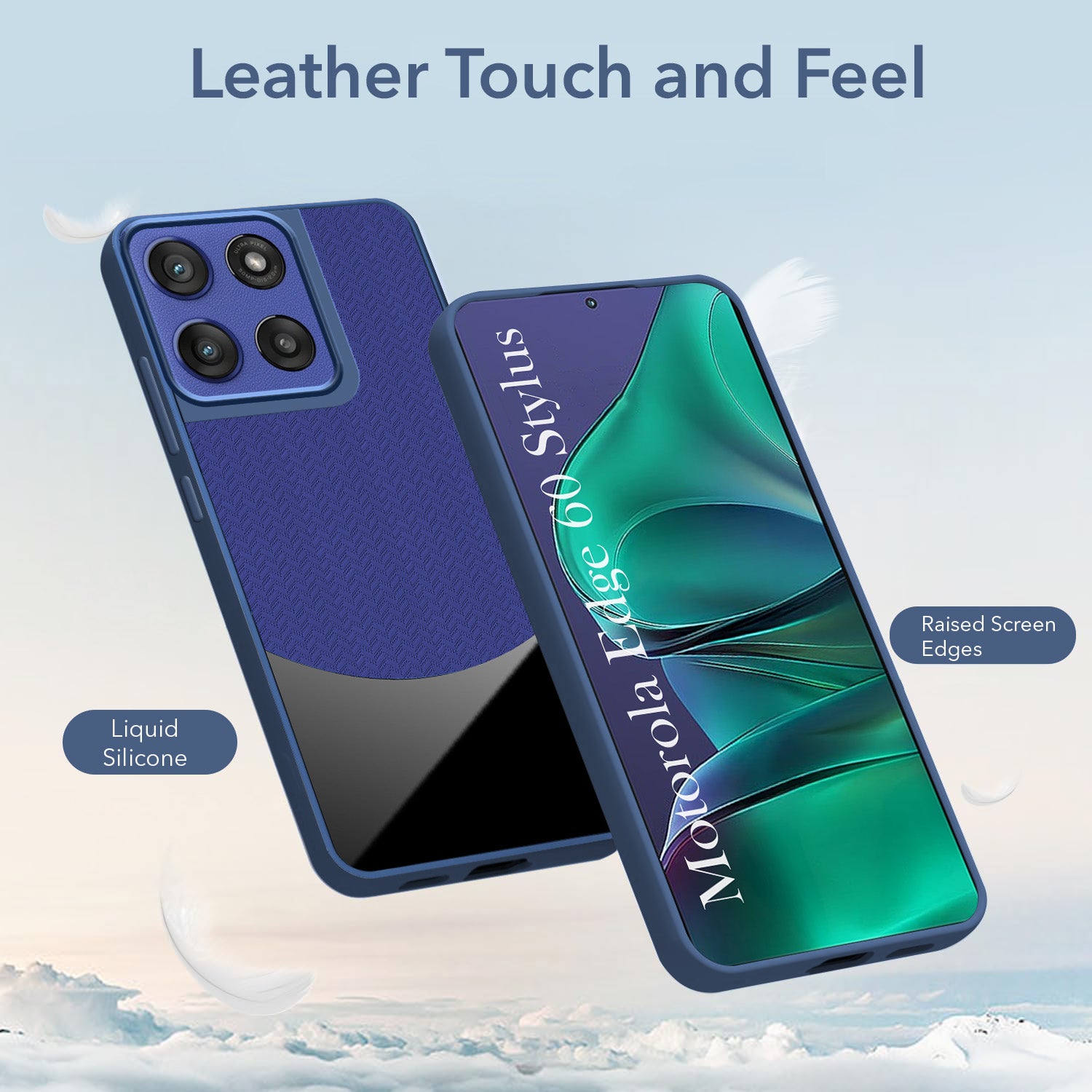 For Motorola Moto Edge 60 Stylus Silicone Finish Back Cover Case (Premium Minimalist Professional Feel | Camera Protection Bump)
