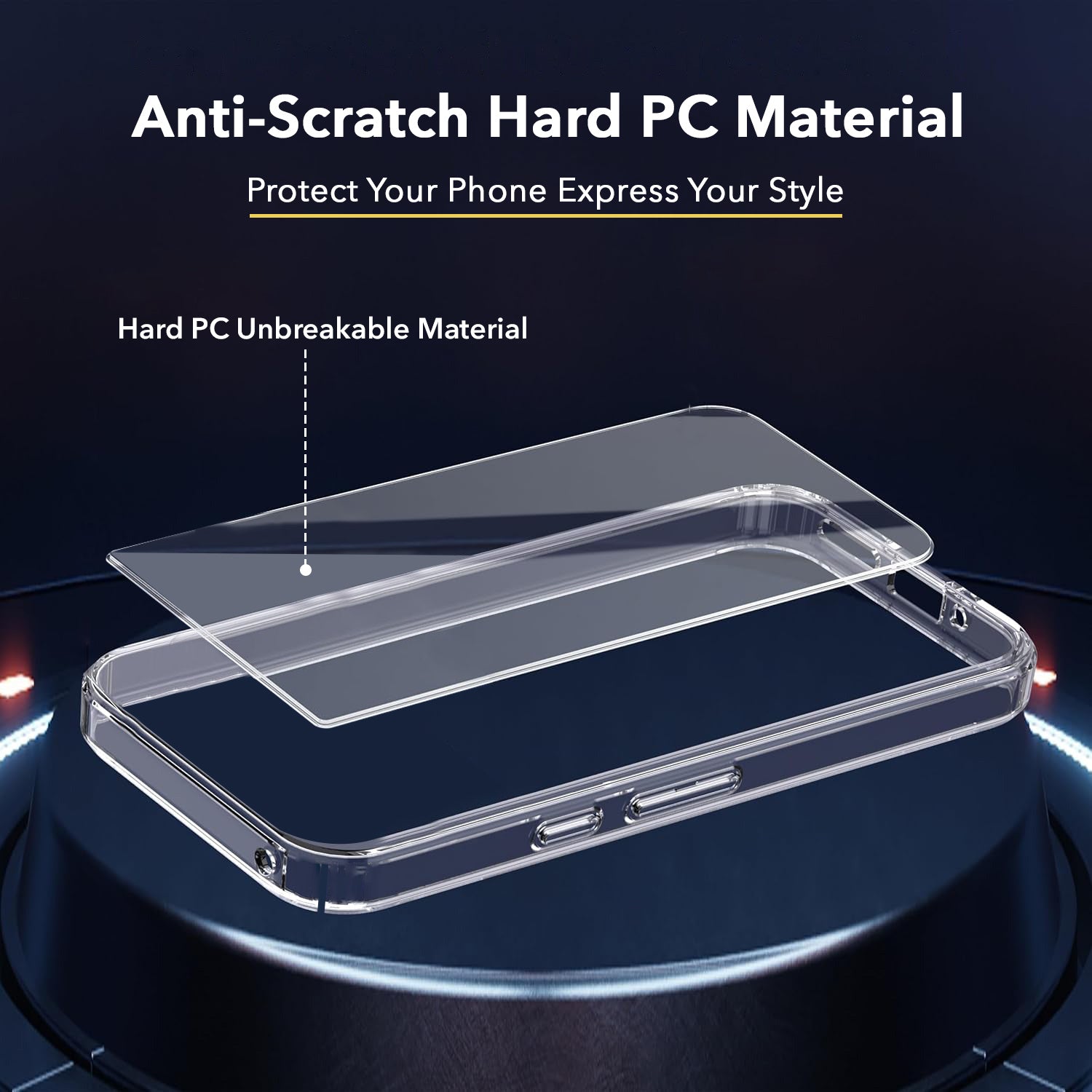 For Google Pixel 6 Pro Back Cover Case Lifetime Anti-Yellow Clear (Sleek Hard Crystal | Shockproof and Camera Protection