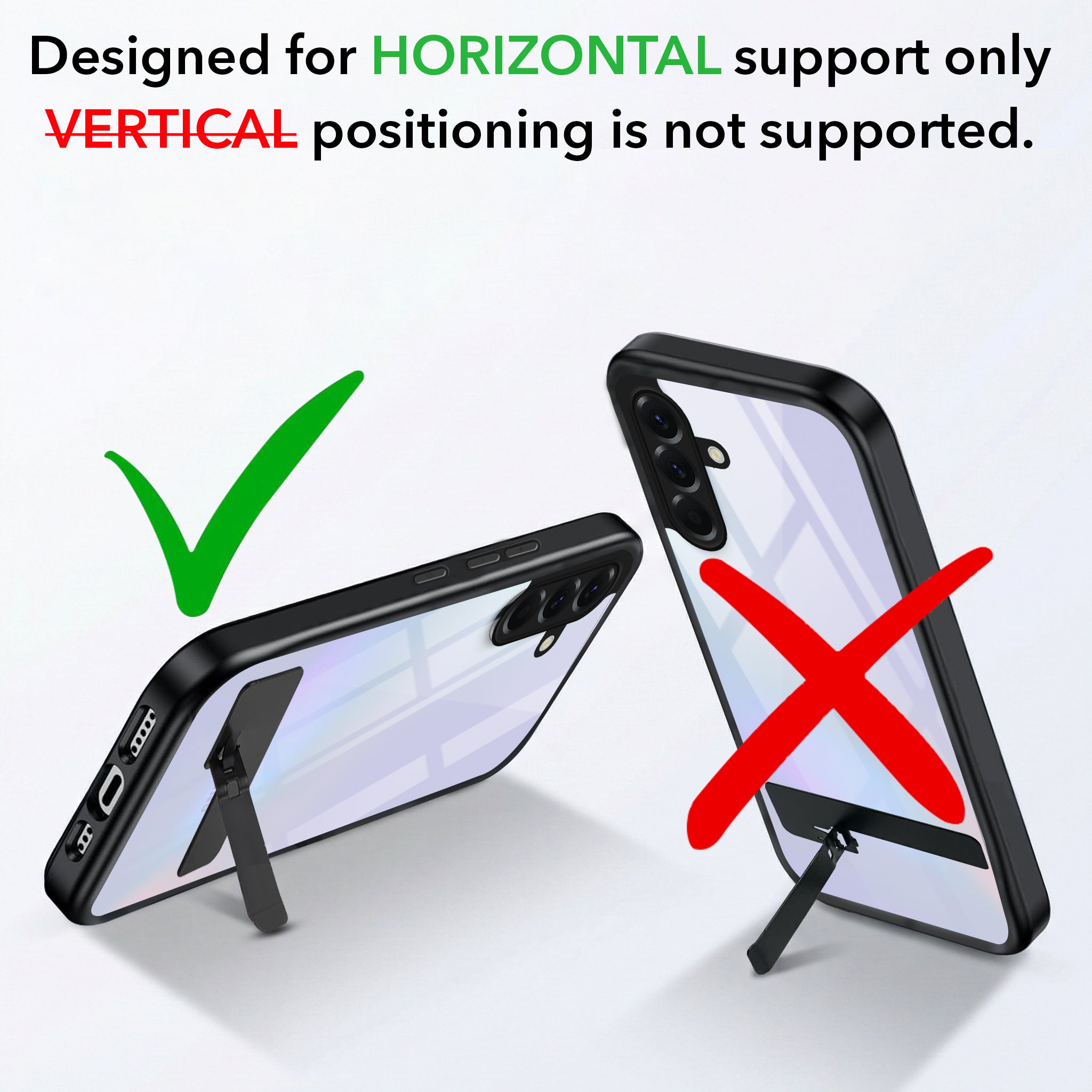 For Samsung Galaxy A36 5G Back Cover Case (Built-in Stand | Lifetime Anti Yellow | Kickstand Shockproof | Camera Protection | MagSafe Compatible)