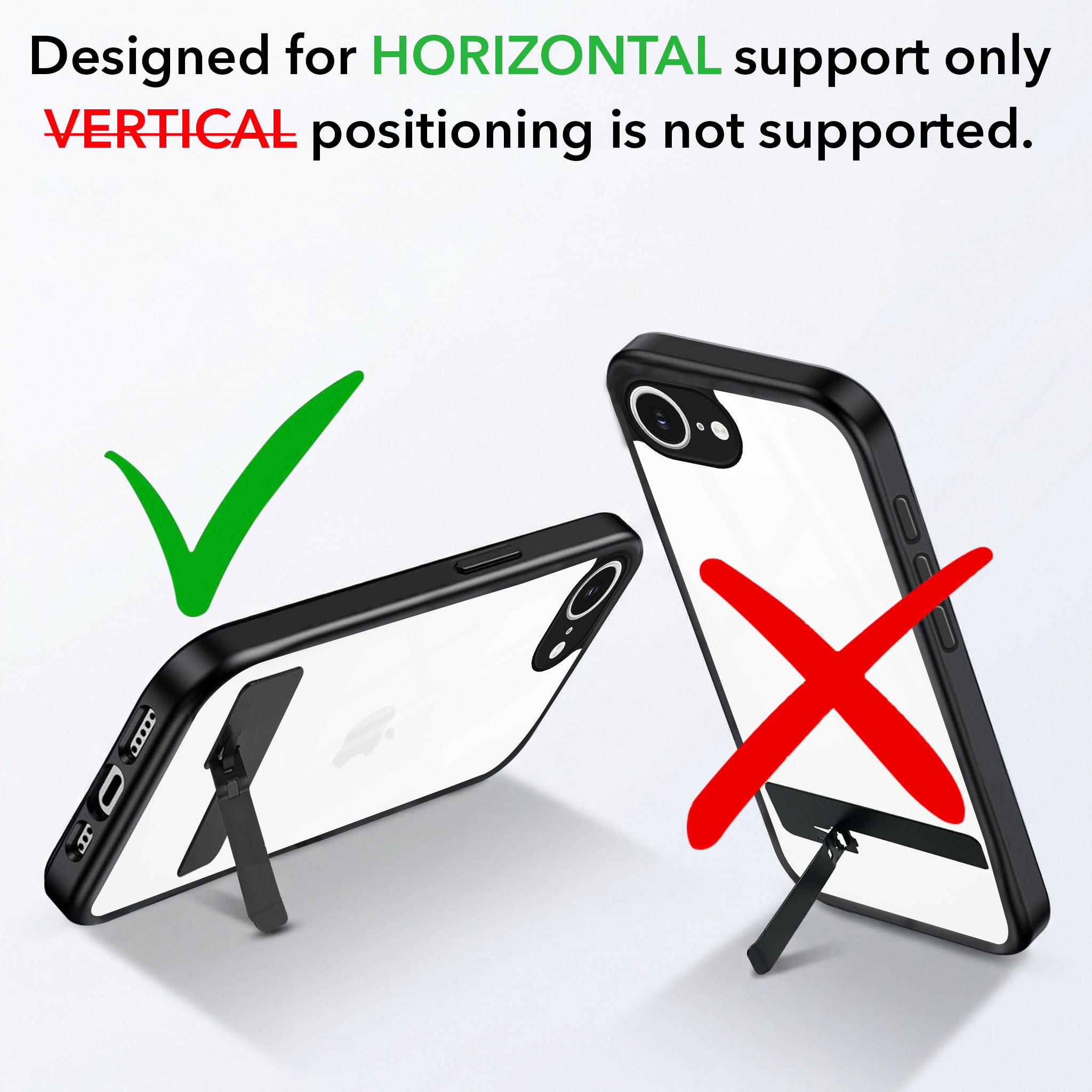 For Apple iPhone 16e | Apple iPhone 17e Back Cover Case (Built-in Stand | Lifetime Anti Yellow | Kickstand Shockproof | Camera Protection | MagSafe Compatible)