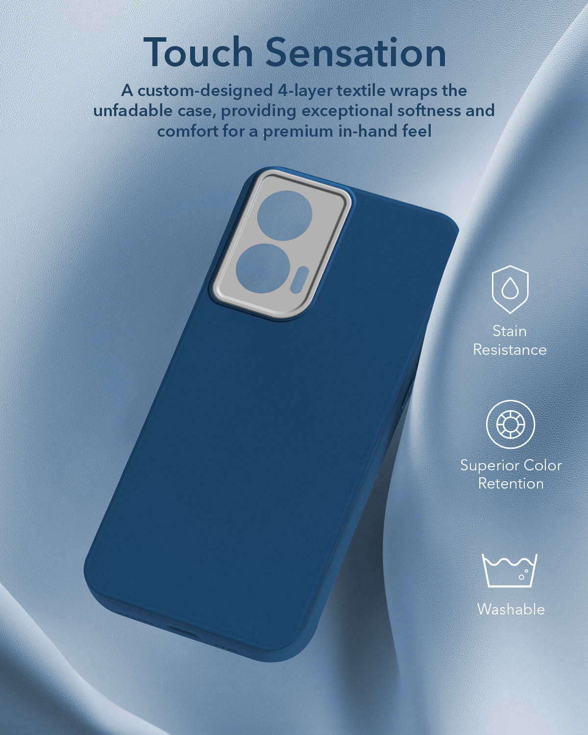 For Motorola Moto Edge 50 Fusion (Dual Color Matte Finish | Full Camera Protection | Sleek and Professional)