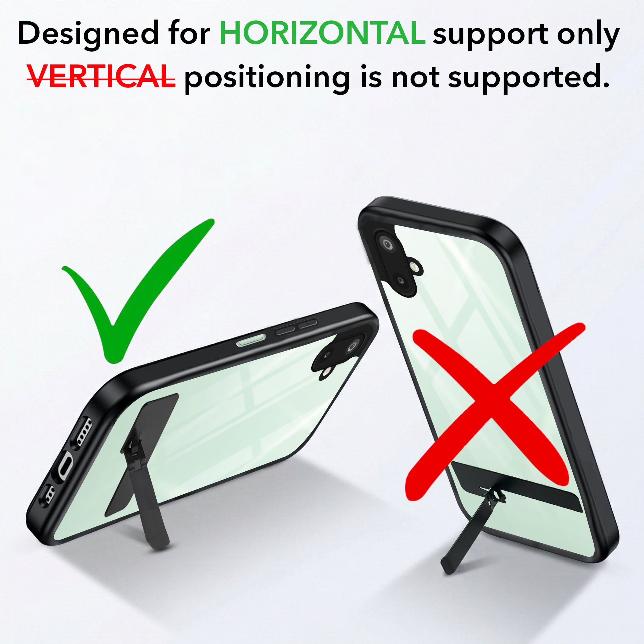 For Samsung Galaxy F06 | Samsung Galaxy M06 Back Cover Case (Built-in Stand | Lifetime Anti Yellow | Kickstand Shockproof | Camera Protection | MagSafe Compatible)