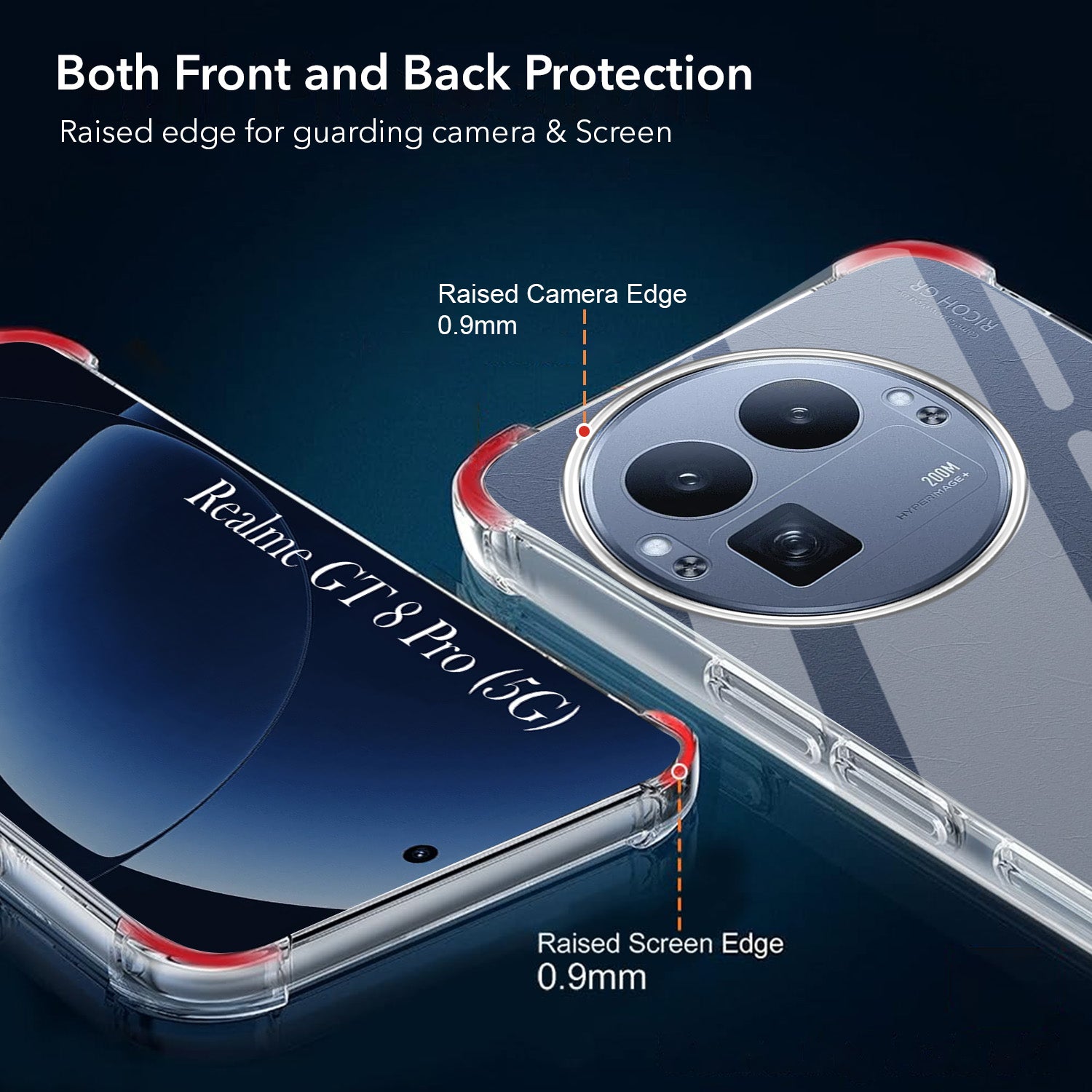 For Realme GT 8 Pro Back Cover Shockproof Crystal-Clear (Drop & Camera Protection | Hard Polycarbonate)