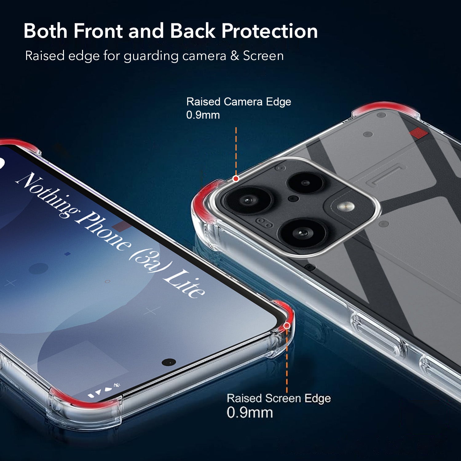 For Nothing Phone 3A Lite Back Cover Shockproof Crystal-Clear (Drop & Camera Protection | Hard Polycarbonate)